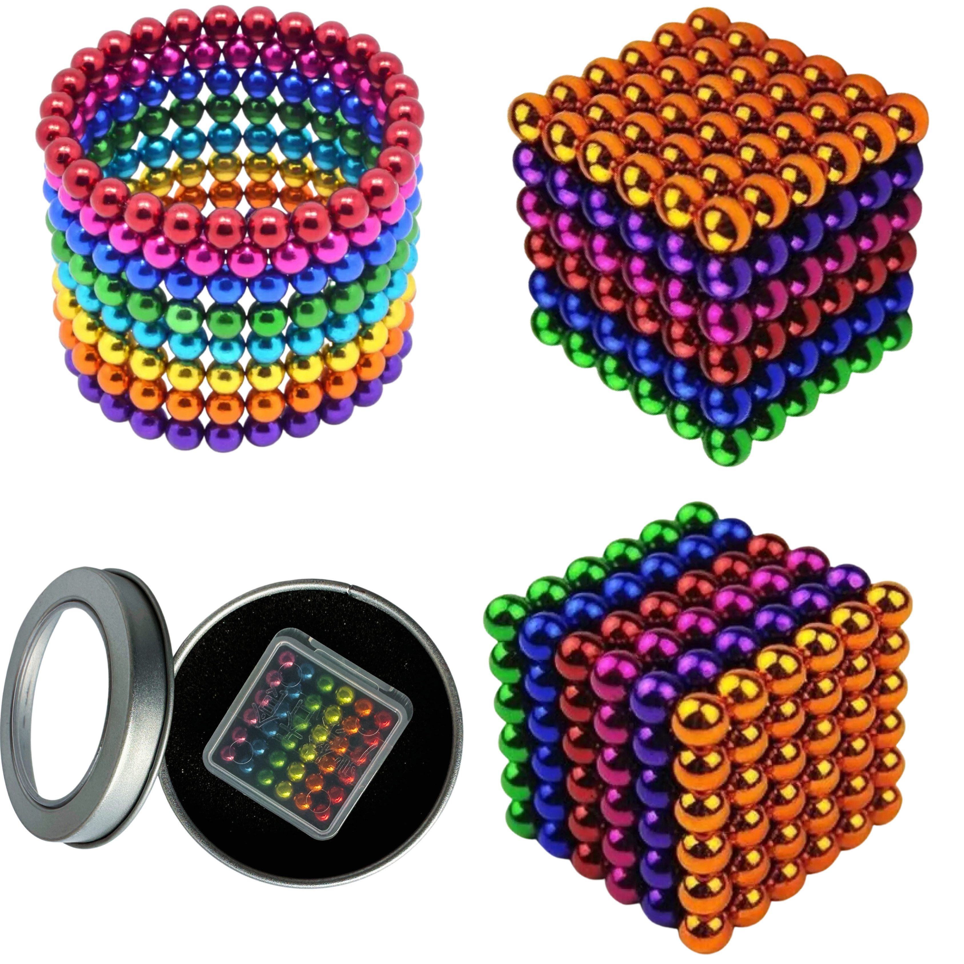 MaajeeKuto Magnetische Bausteine 216 Kugeln 5mm – Interaktives Desktop-Spielzeug Magnetspielbausteine, (1 St)