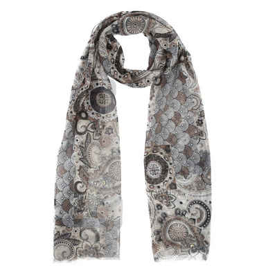 cofi1453 Halstuch Seiden-Tuch für Damen Mandala Muster Elegantes Mode Seidenschal/Halstuch/Schultertuch