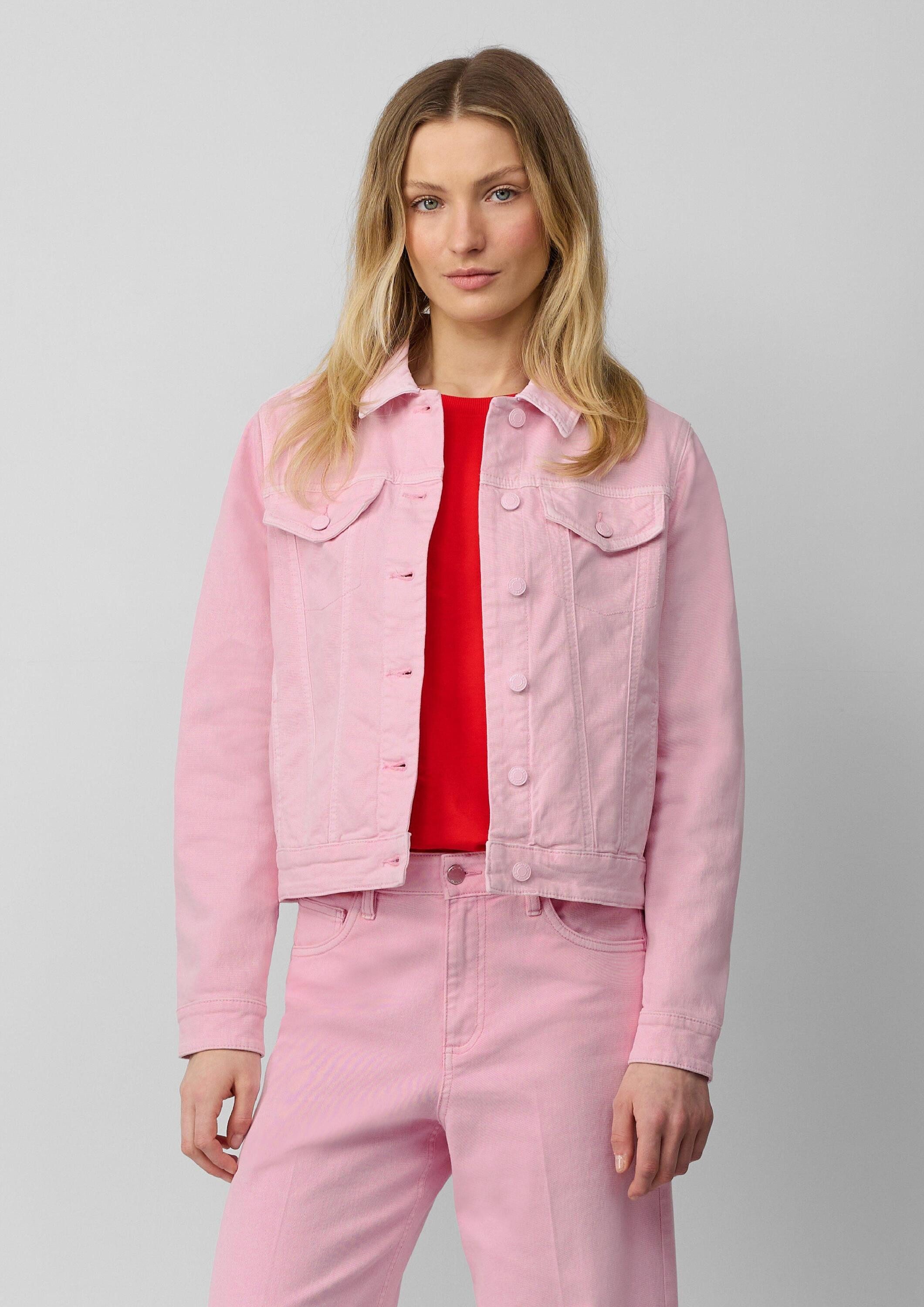 s.Oliver Funktionsjacke Indoor-Jacke Elastische Jeansjacke mit seitlichen Eingrifftaschen