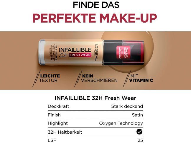 L'ORÉAL PARIS Concealer INFAILLIBLE 24h MORE THAN CONCEALER, hohe Deckkraft, Alleskönner: Abdecken, Auffrischen, Konturieren – Bild 5 von 5