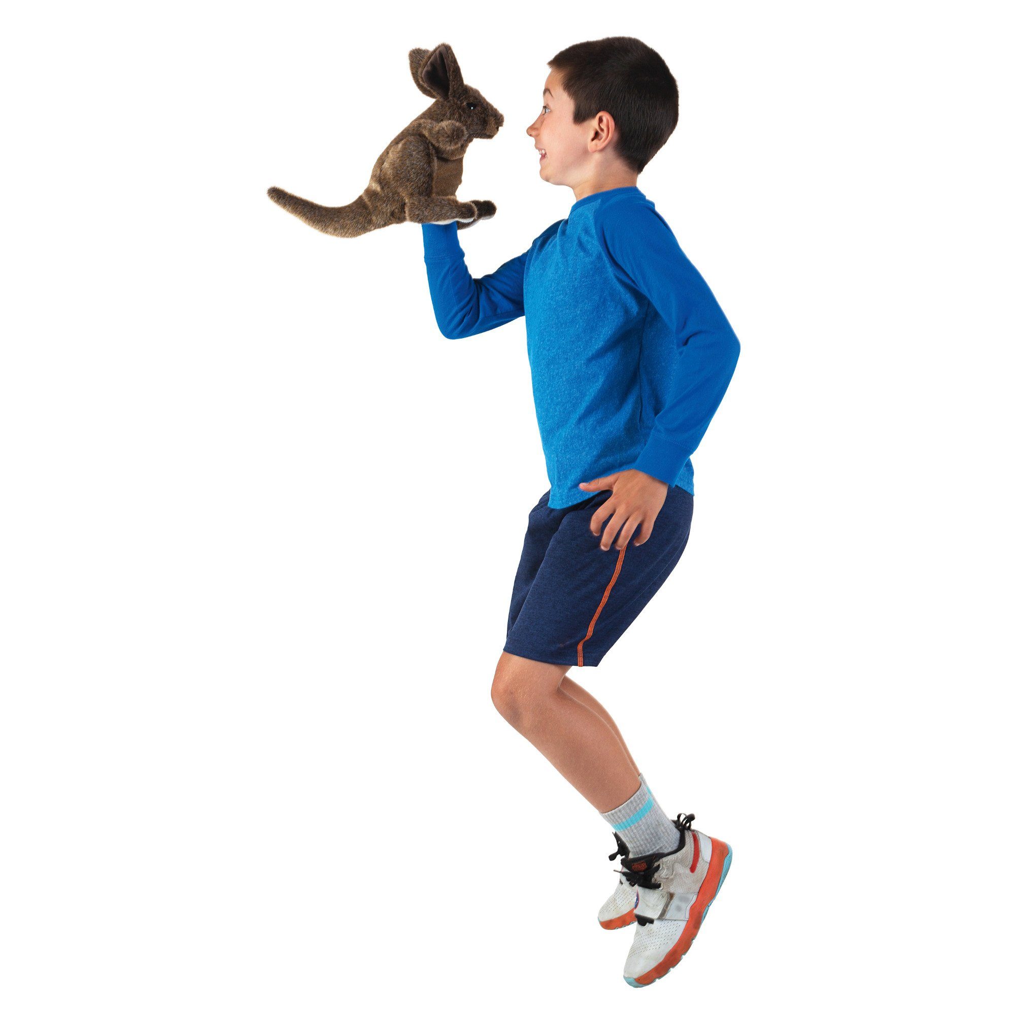 Folkmanis Handpuppen Handpuppe Folkmanis Handpuppe Junges Känguru 3170 (Packung)