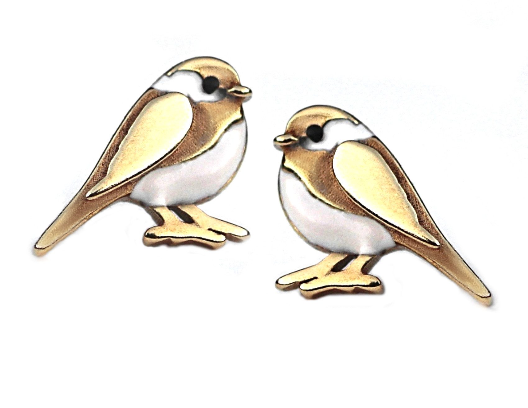 Villa Sorgenfrei Schmuckmanufaktur Paar Ohrstecker Kleine Meisen Ohrstecker günstig online kaufen