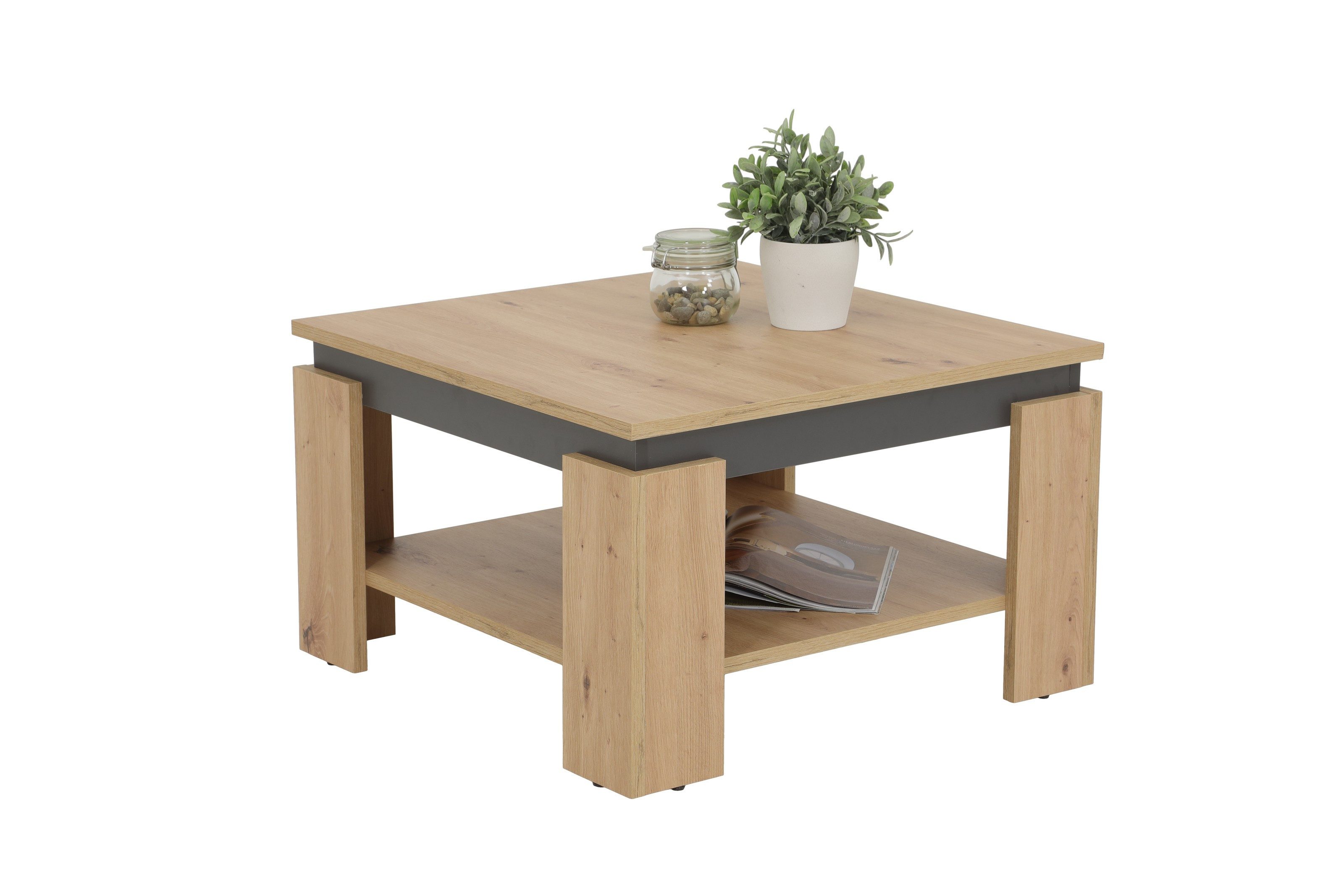 PREISBRECHER Couchtisch TIM III, 68 x 41 x 68 cm (B/H/T)