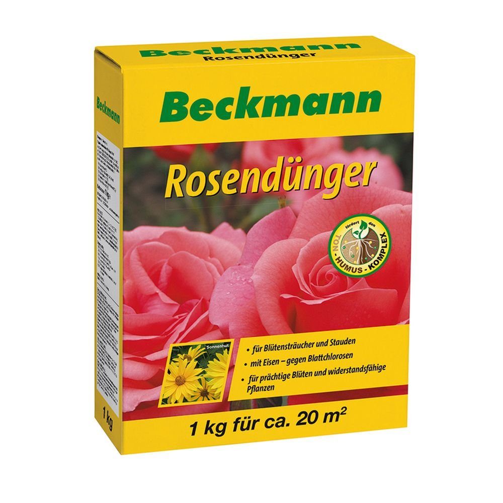 Beckmann IM GARTEN Blumendünger Rosendünger 1 kg Staudendünger Blütenstrauchdünger