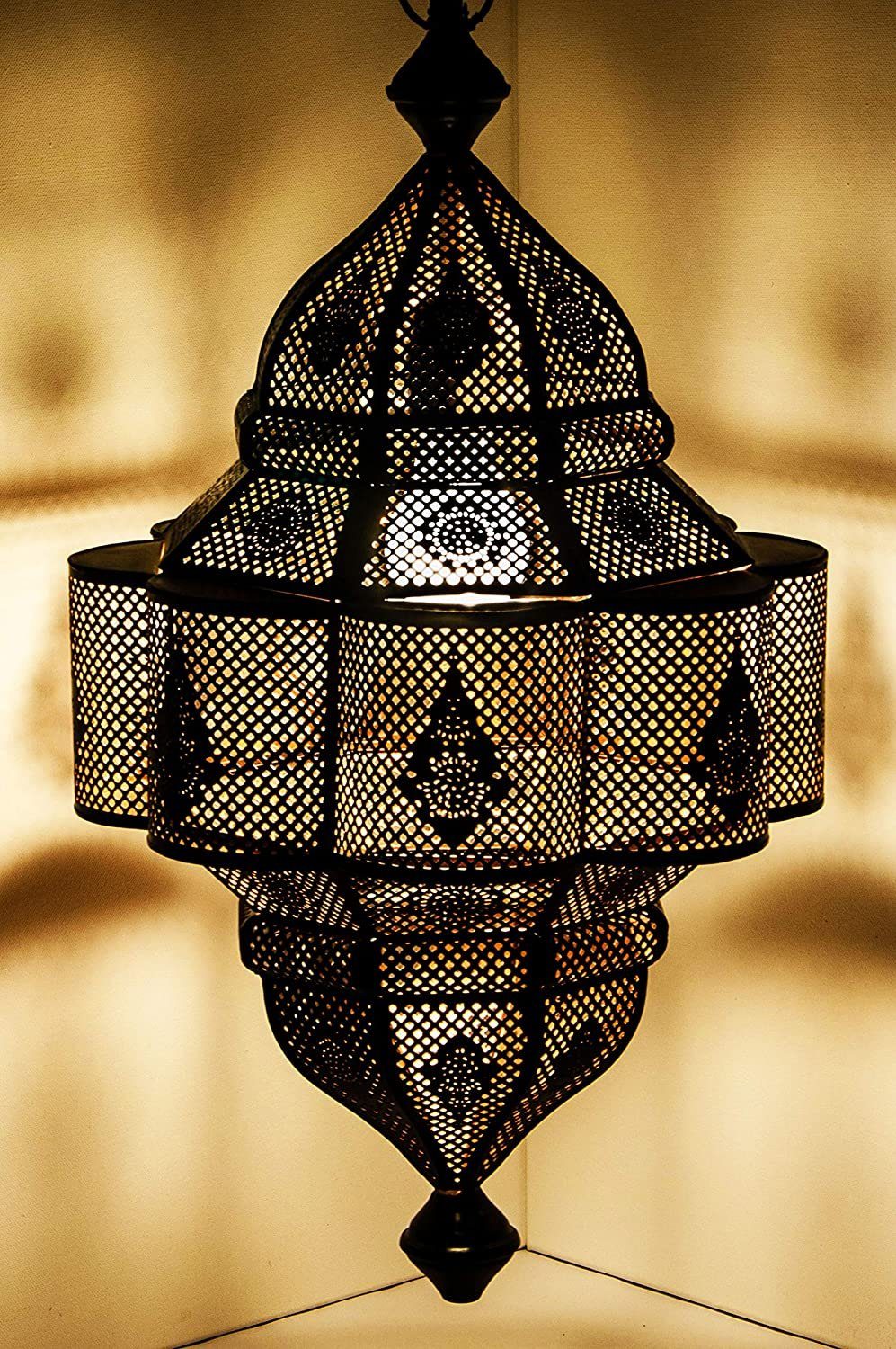 Orientalische Marokkanische Deckenleuchte Hängeleuchte Lampe Orient Leuchte GHM 