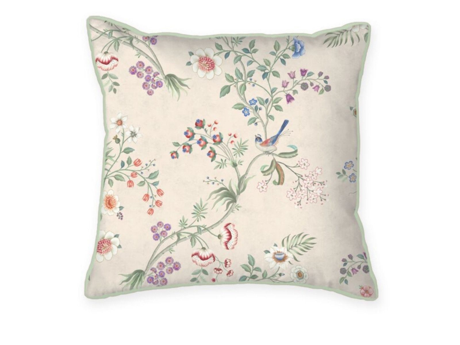 PiP Studio Dekokissen Lotus Lullaby Kissen quadratisch off-white 45x45cm (1Stück)