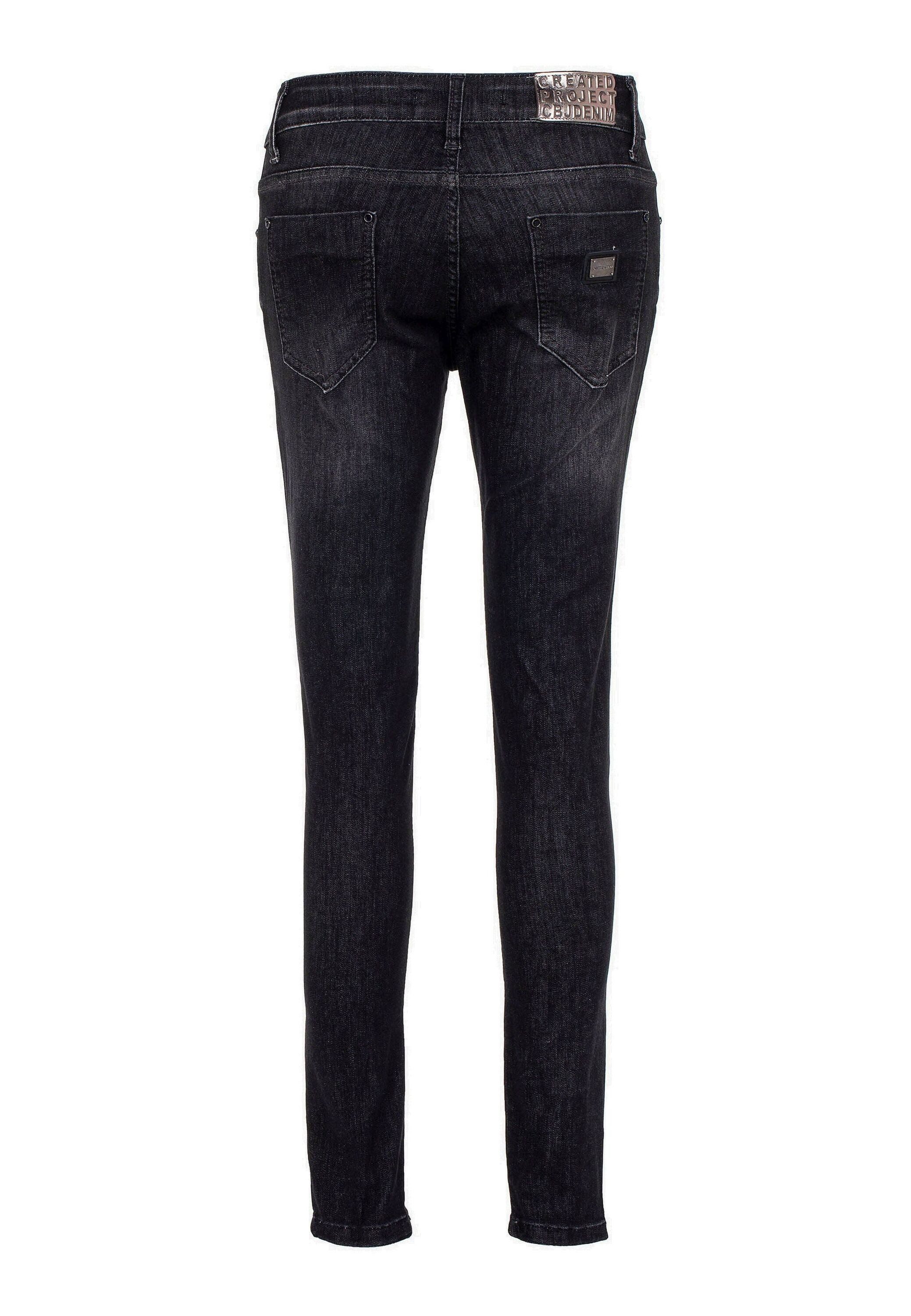 Cipo & Baxx 7/8-Jeans Jeans Aus hochwertigen Materialien, WD394 – Bild 4 von 5
