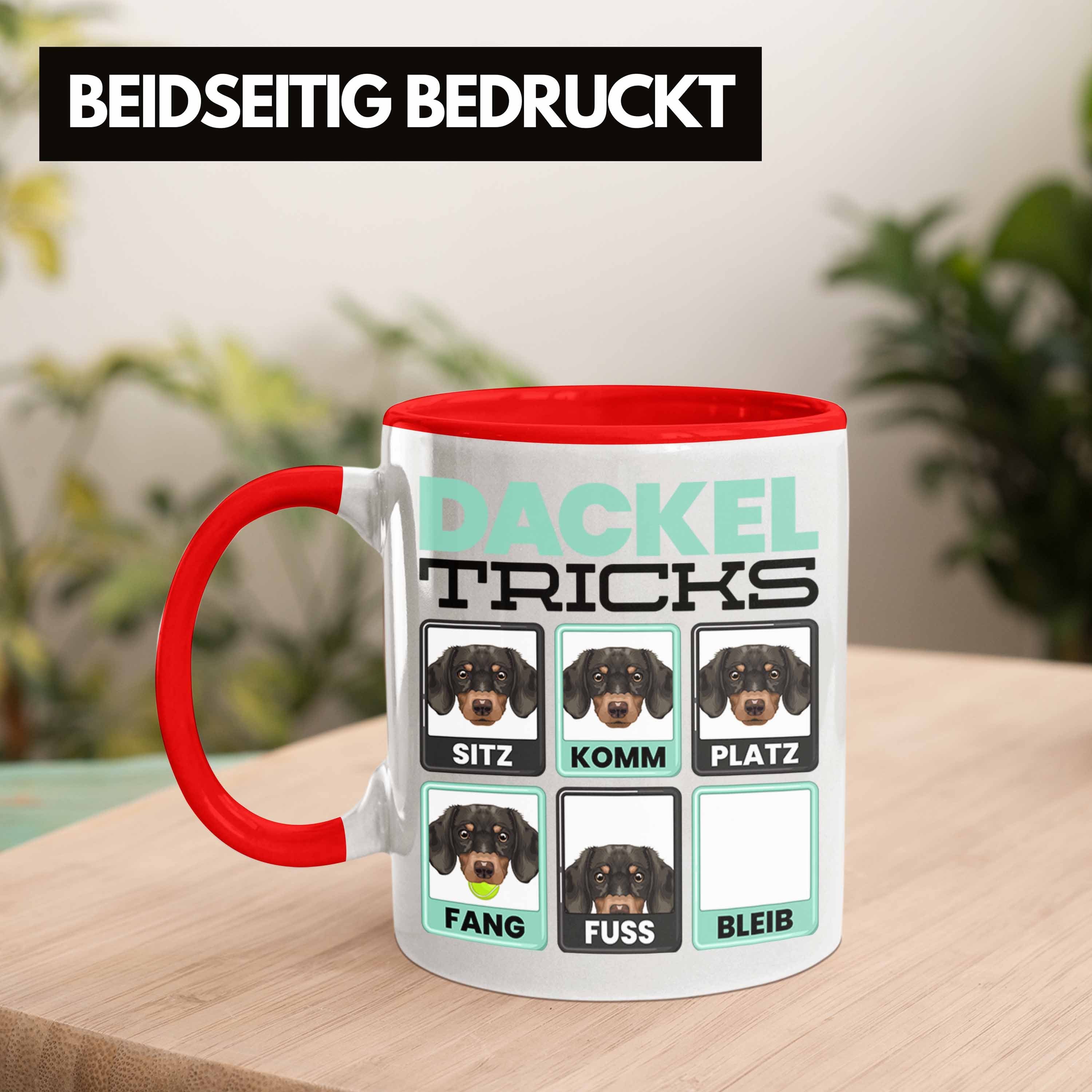 Geschenkidee Besitzer Dackel Trendation Spruch Lustiger Geschenk Dackel Tasse Tri Tasse Rot