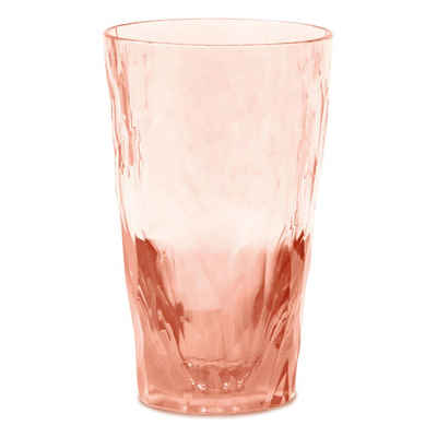 KOZIOL Longdrinkglas Club No. 6 Transparent Rose Quartz 300 ml, Kunststoff