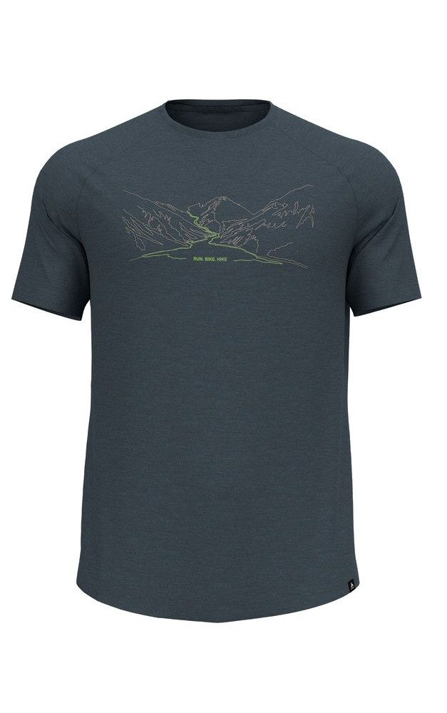 Odlo T-Shirt Wander-/Freizeit Ascent Performance Wool 130 Run Bike Hike mit