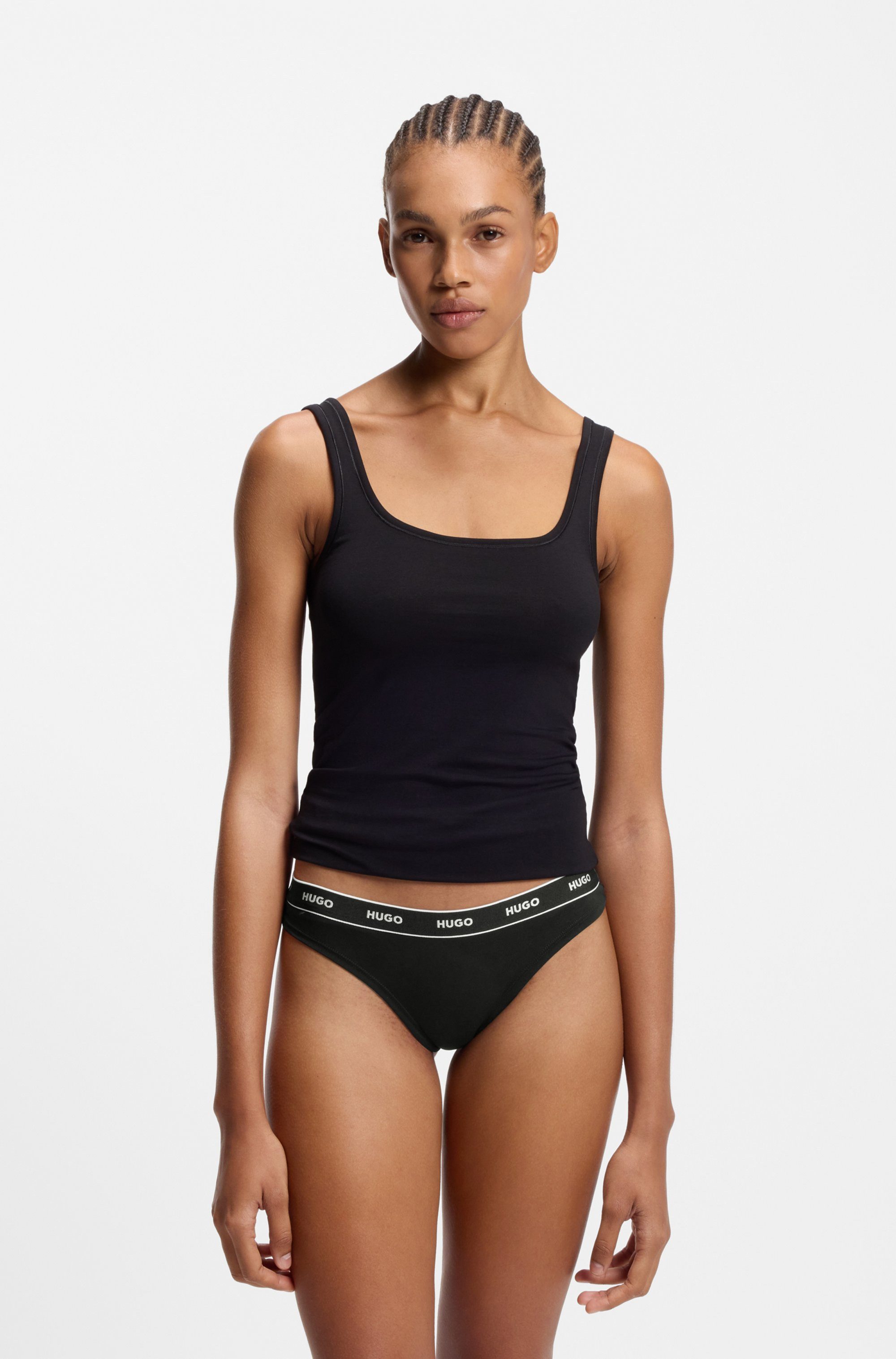 HUGO String TRIPLET THONG DESIGN (3-St) wiederholendes Logo am Bund