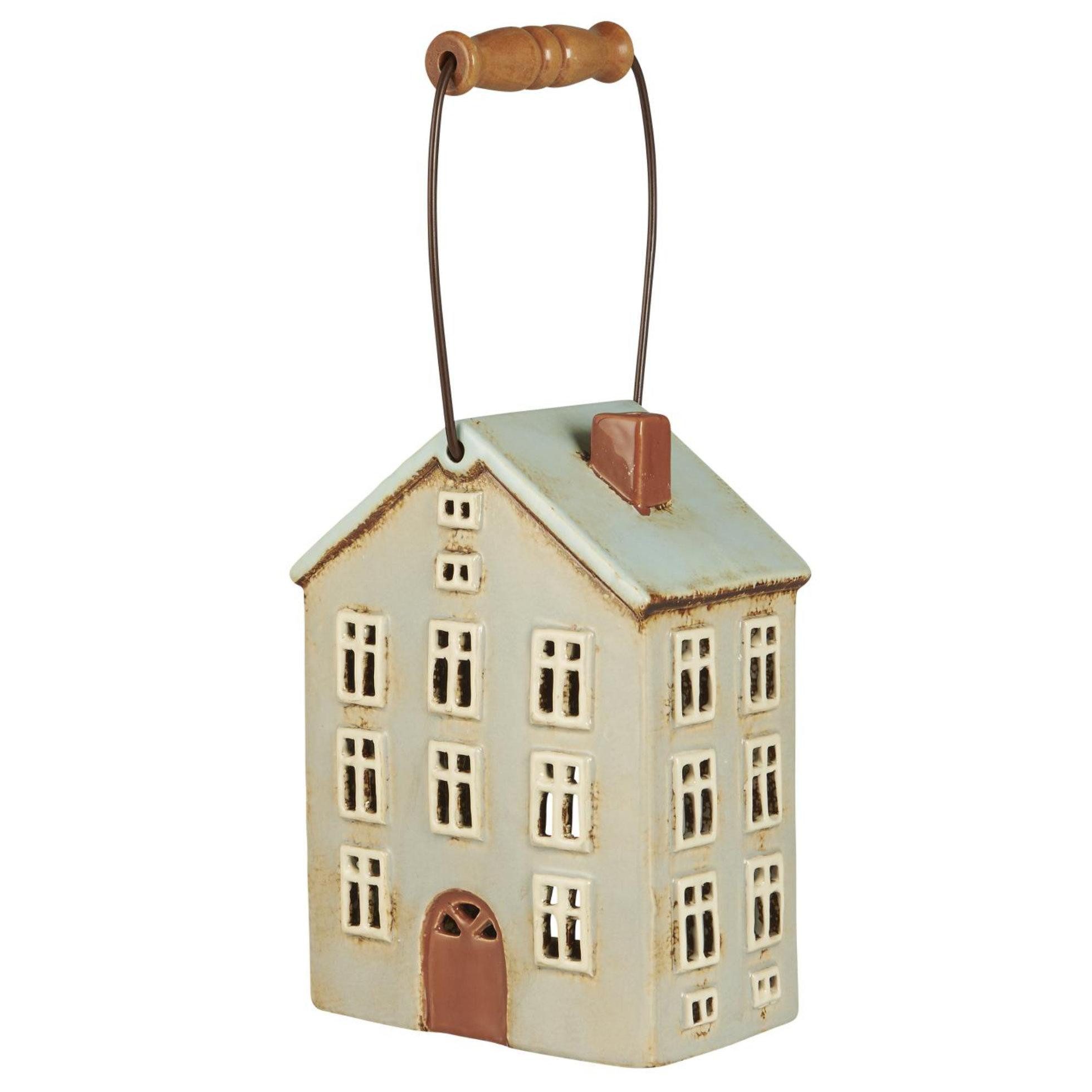 Ib Laursen Windlicht Ib Laursen Lichthaus Nyhavn Braune Tür Mit Holzgriff günstig online kaufen