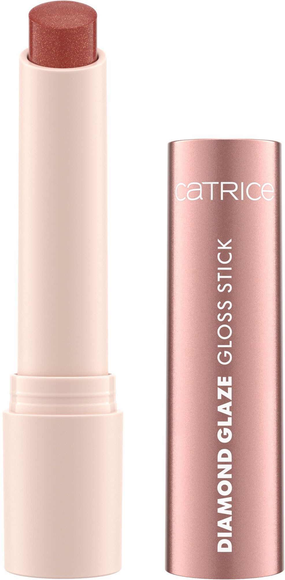 Catrice Lippenstift DIAMOND GLAZE GLOSS STICK, glänzendes Finish mit intensivem Glow, pflegend wie ein Balsam