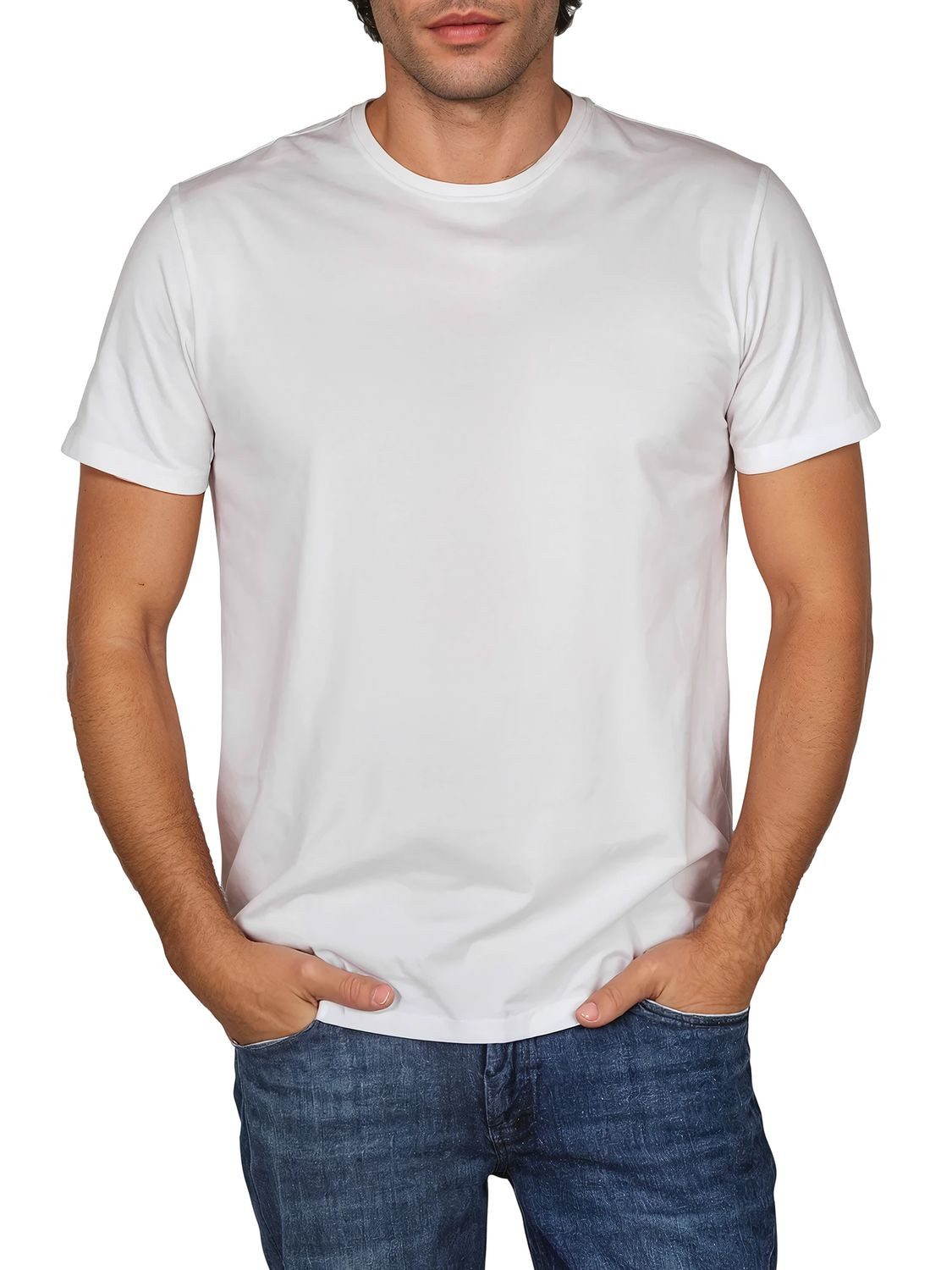 riverso T-Shirt Herren Basicshirt RIVDean 5er Set Pack Regular Fit (Vorteilspack, 5-tlg) Kurzarm Tee Shirt mit Rundhalsausschnitt aus 100% Baumwolle – Bild 2 von 4