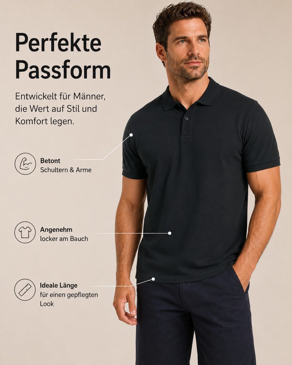 Sitztgut Poloshirt Premium Cotton Polo T-Shirt (1-tlg)
