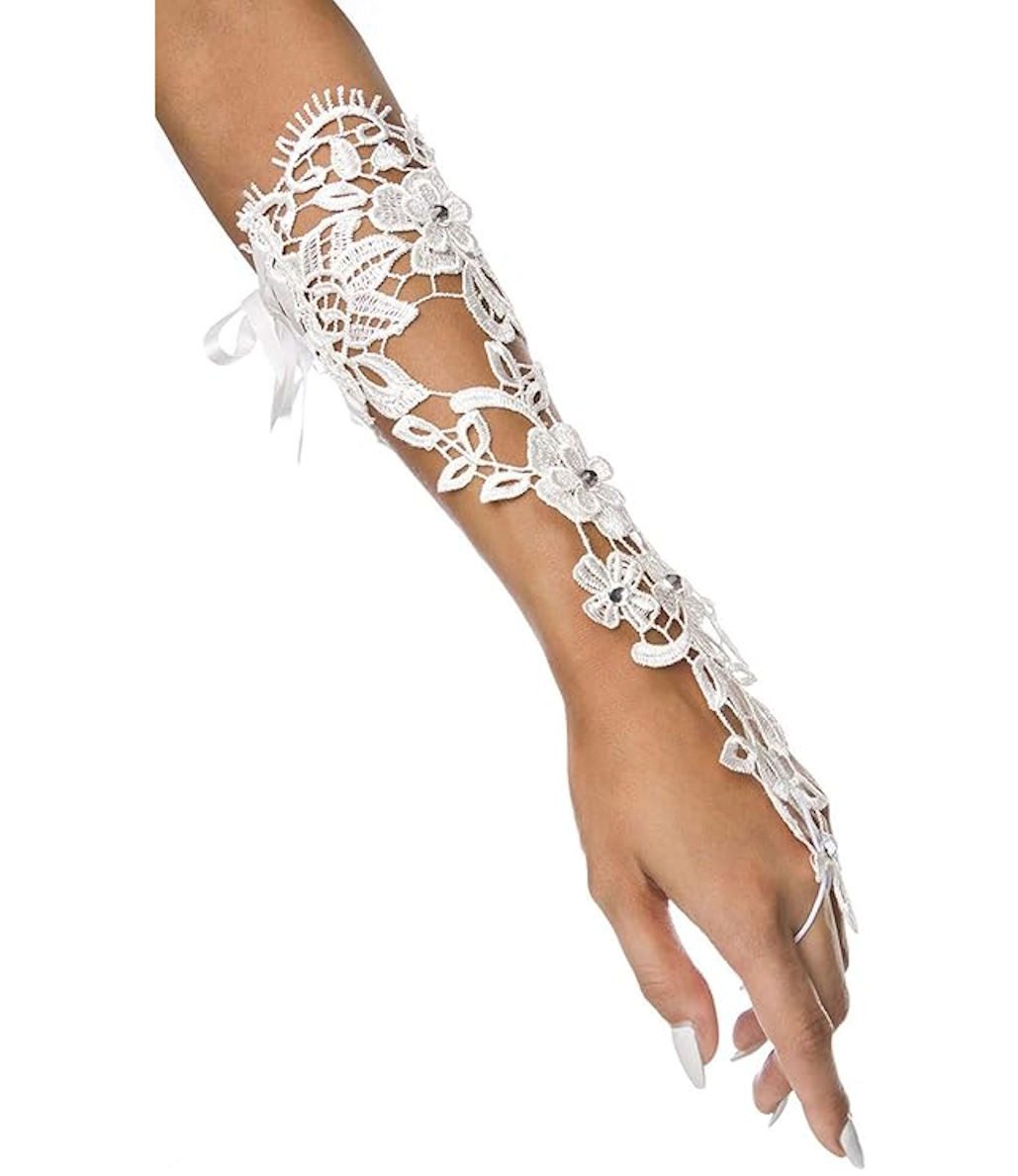 Atixo Armstulpen Braut-Armstulpen mit Strass Handschuhe günstig online kaufen
