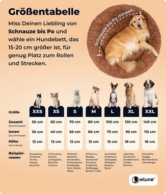 Belune Tierbett Kuschelweiches Hundebett mit Bezug - Original Belune - Made in Germany, vegane Materialien, waschbarer Bezug, verschiedene Größen und Farben, extra gemütlich