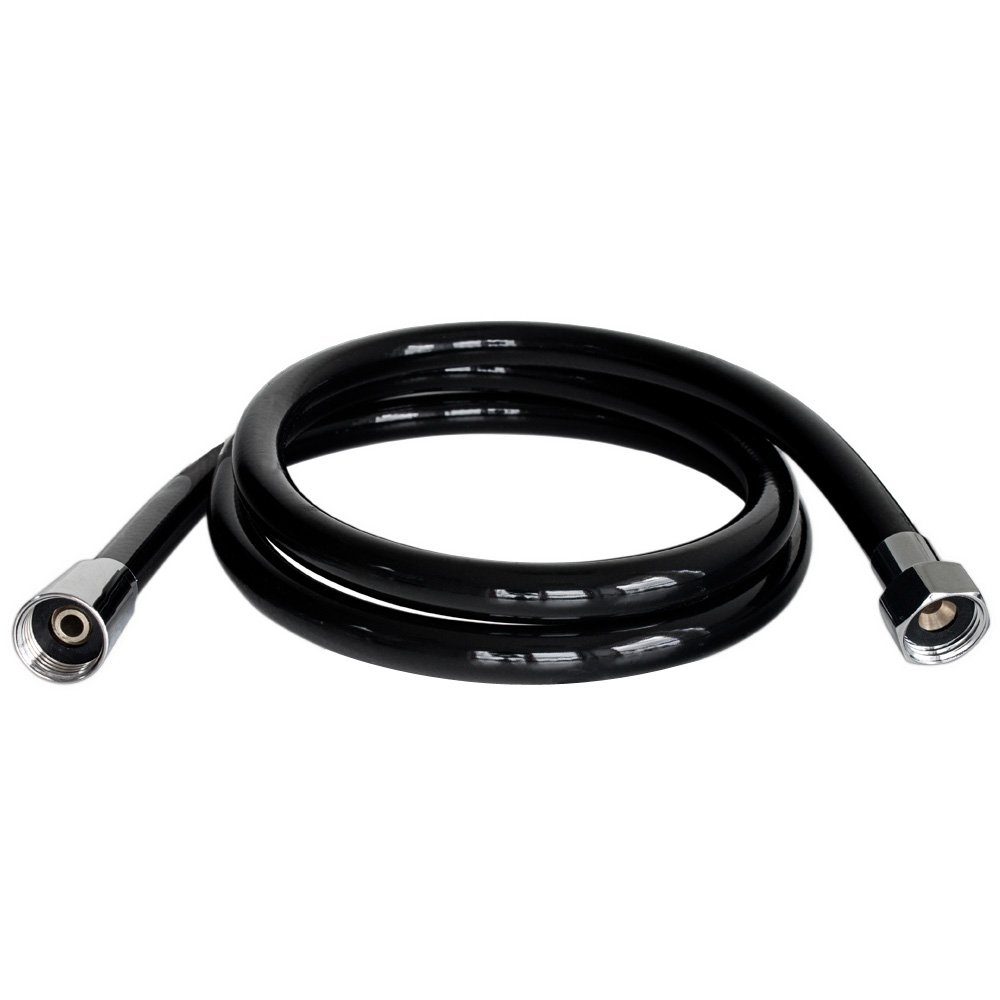 Sanlingo Brauseschlauch Brauseschlauch Duschschlauch 150 cm PVC Schwarz Verdrehschutz