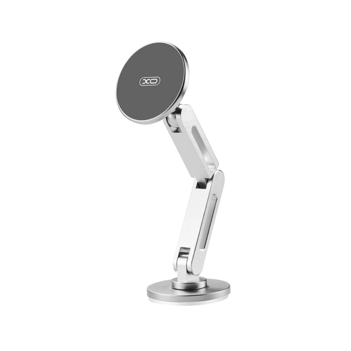 XO Smartphone-Halterung C148 magnetisch KFZ-Handyhalterung Silber selbstklebend für Armatur, (Einzelartikel, Einzelartikel, 16 Magnete für besonders starken Gerätehalt)
