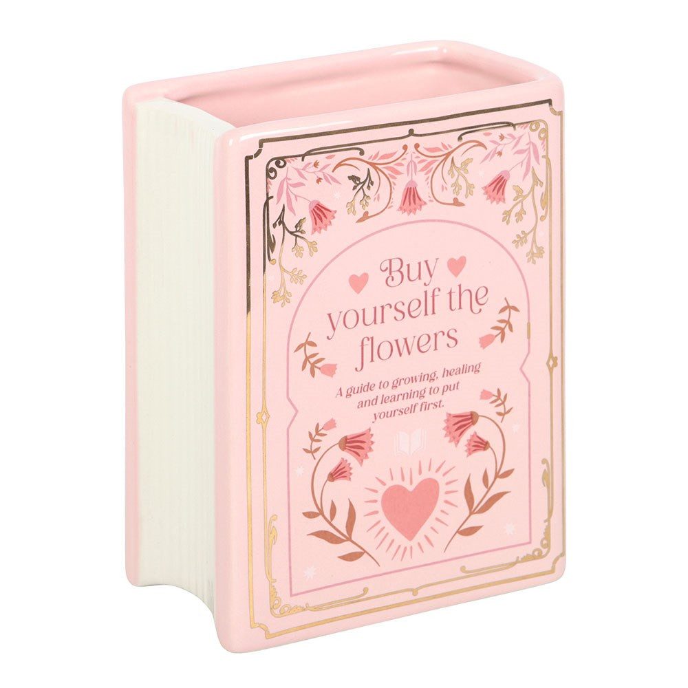Something Different Dekovase Romantisch vintage Vase in Buchfom "The Book Club" Pink Love