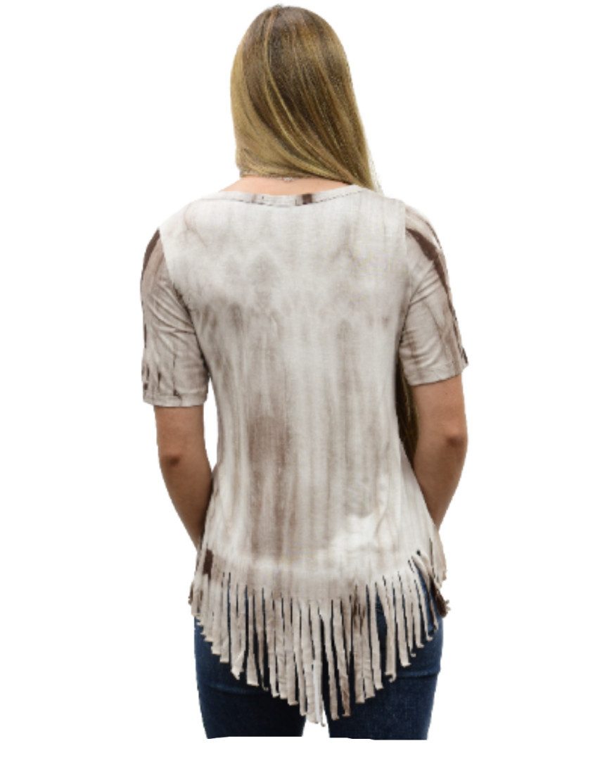 Westernlifestyle T-Shirt Kickin`Nashville Westernshirt Westernwear Fransen günstig online kaufen