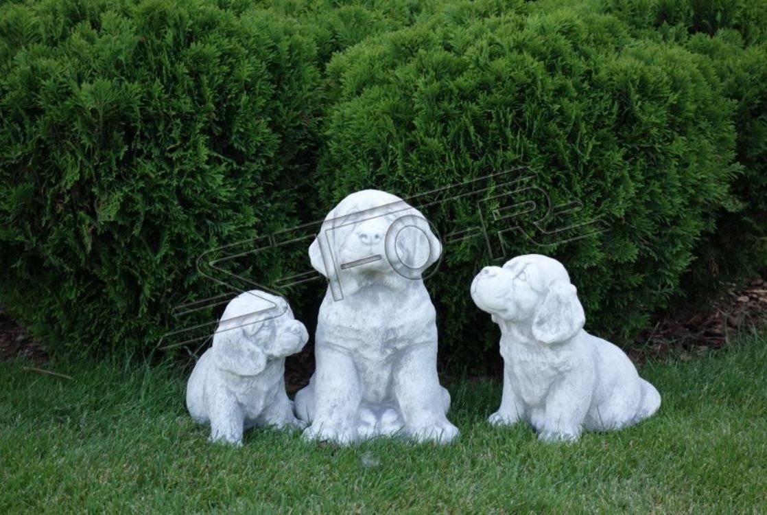 Figuren Figur Hund Deko Dekoration S103079 JVmoebel Stein Garten Skulptur Terrasse