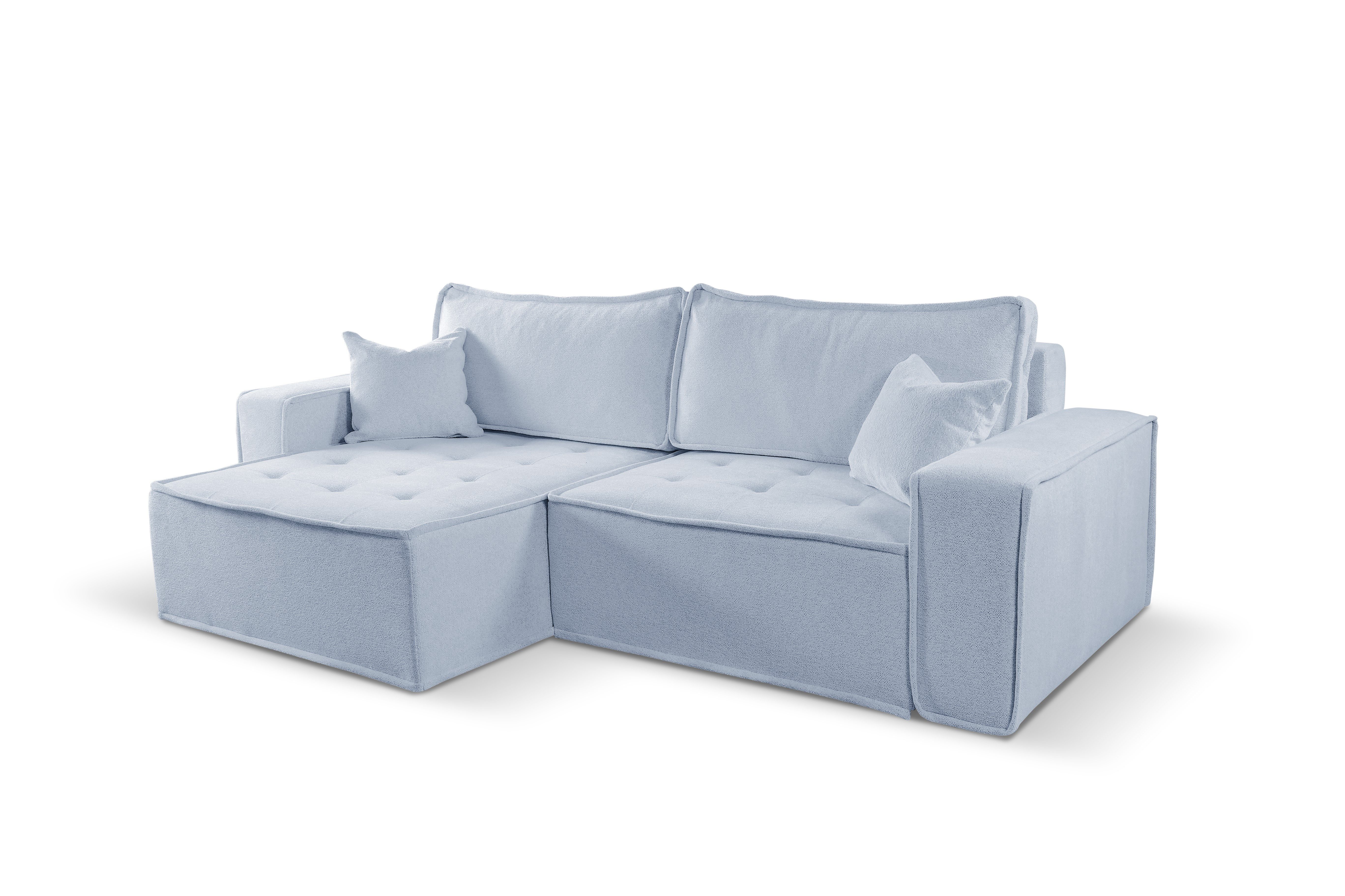 Kaiser Möbel Ecksofa L-förmiges Bohoo-Ecksofa mit Schlaffunktion