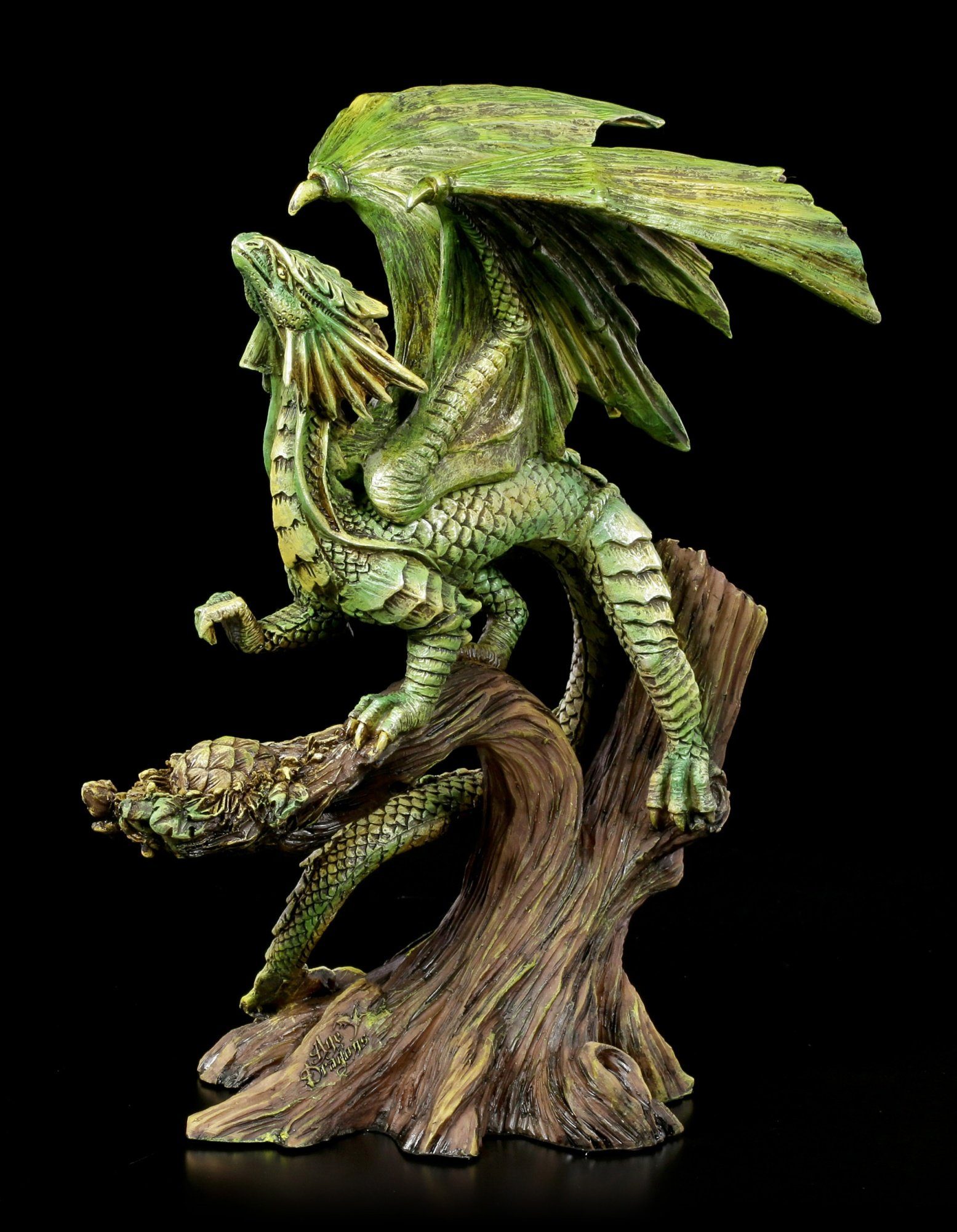 Figuren Shop GmbH Fantasy-Figur Drachen Figur - Adult Forest Dragon - Anne Stokes Fantasy Dekofigur