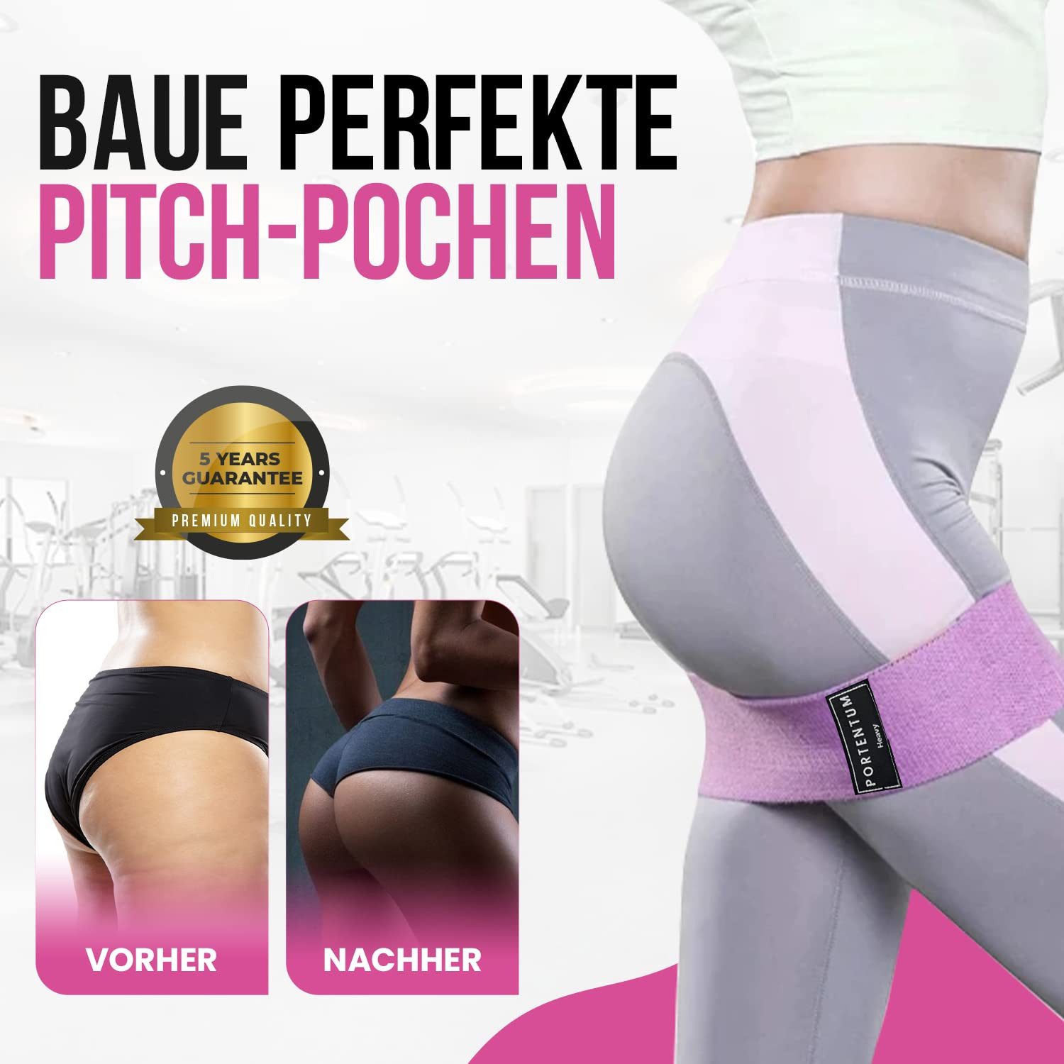 SURFOU Trainingsbänder Fitnessbänder Resistance Bands Set mit 3 Stärken Widerstandsbänder, Rutschfest, Elastisch mit Tragetasche für Pilates, Yoga, Krafttraining