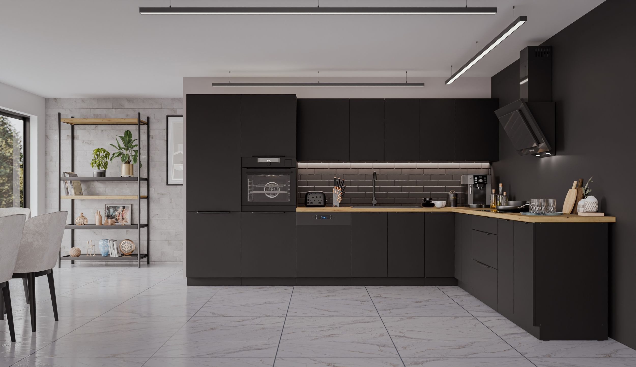 Küchen-Preisbombe Winkelküche SIENA 350x290 cm Küchenzeile Küchenblock Küch günstig online kaufen