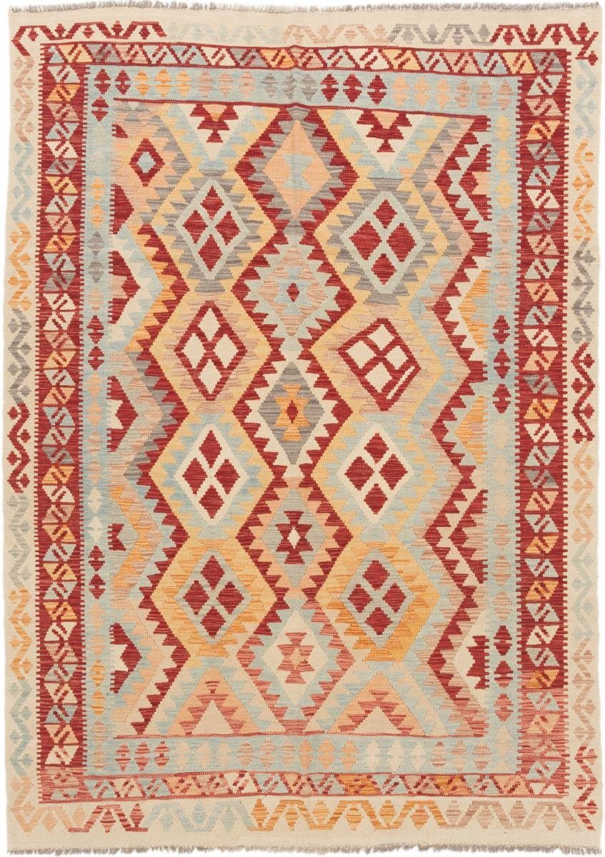 Orientteppich Kelim Afghan 177x239 Handgewebter Orientteppich, Nain Trading, rechteckig, Höhe: 3 mm