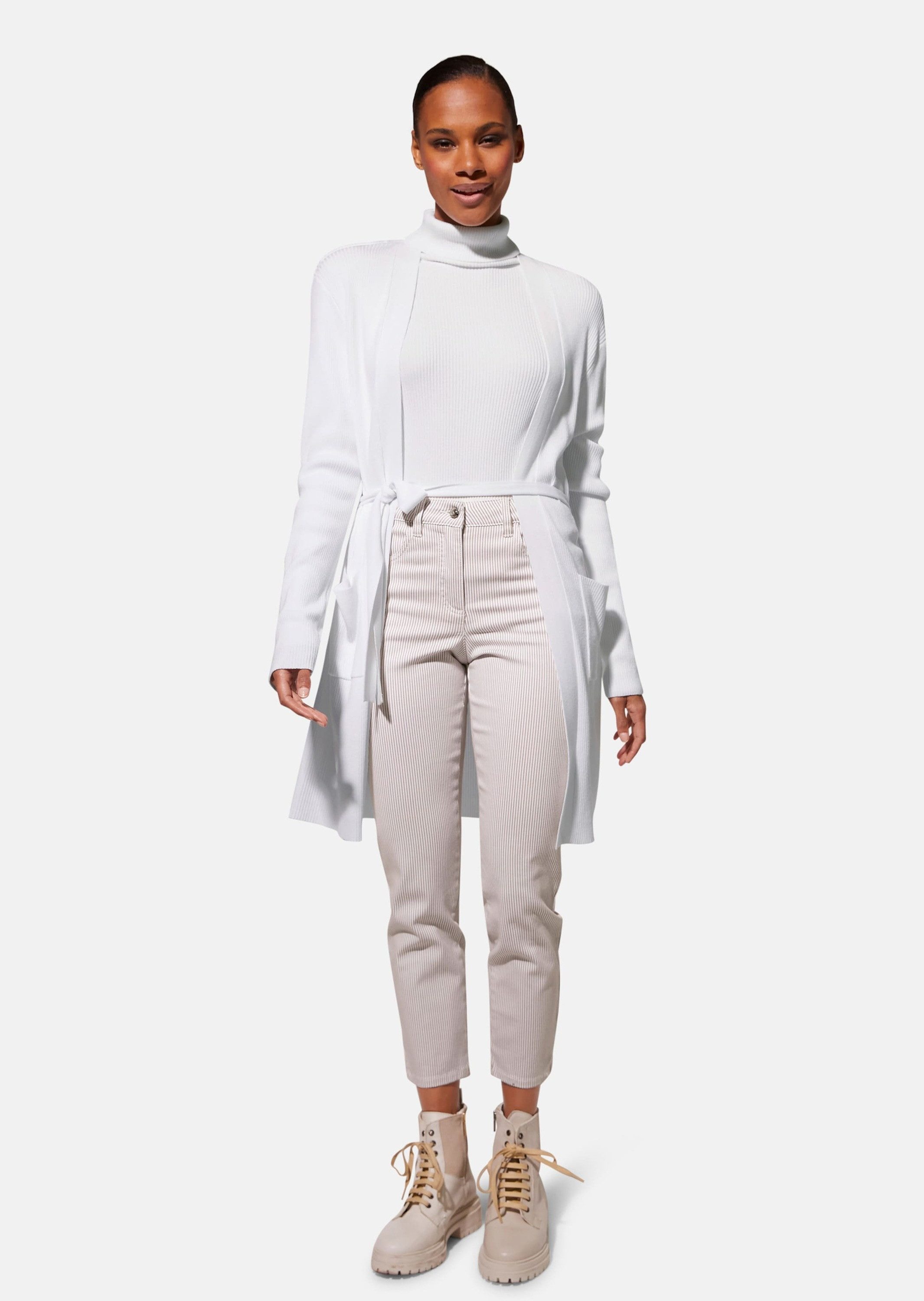 MADELEINE Strickjacke Lange Strickjacke mit Bindeband günstig online kaufen