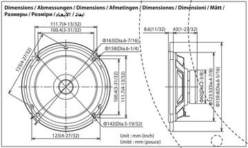 SOUND.de Opel Vectra A, B Lautsprecher Boxen CS-J610X Auto Einbauset Auto-Lautsprecher (Max)