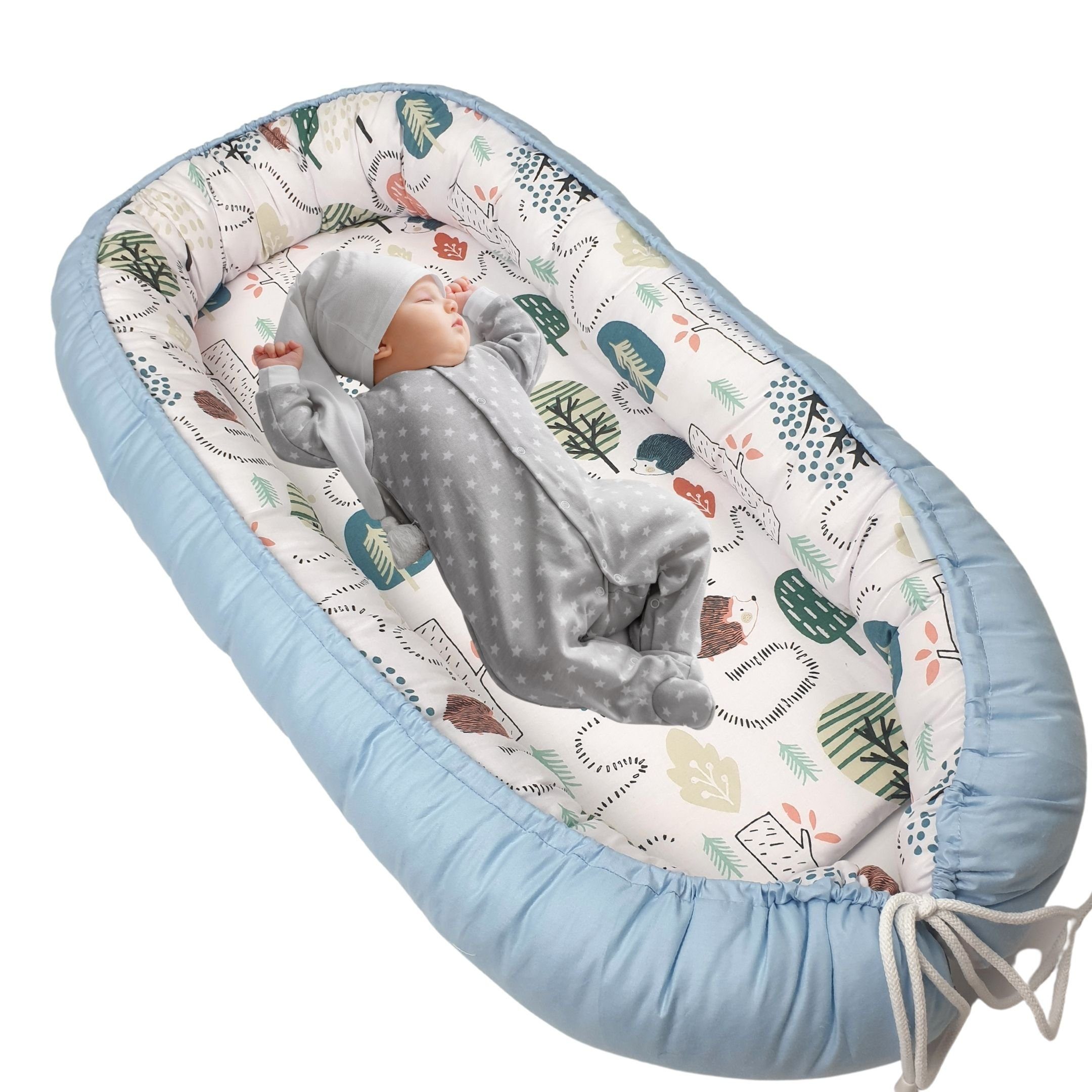 Kuschelnest Babynest 31464 Wald mit Matratze Kuschelnest, Mitwachsend