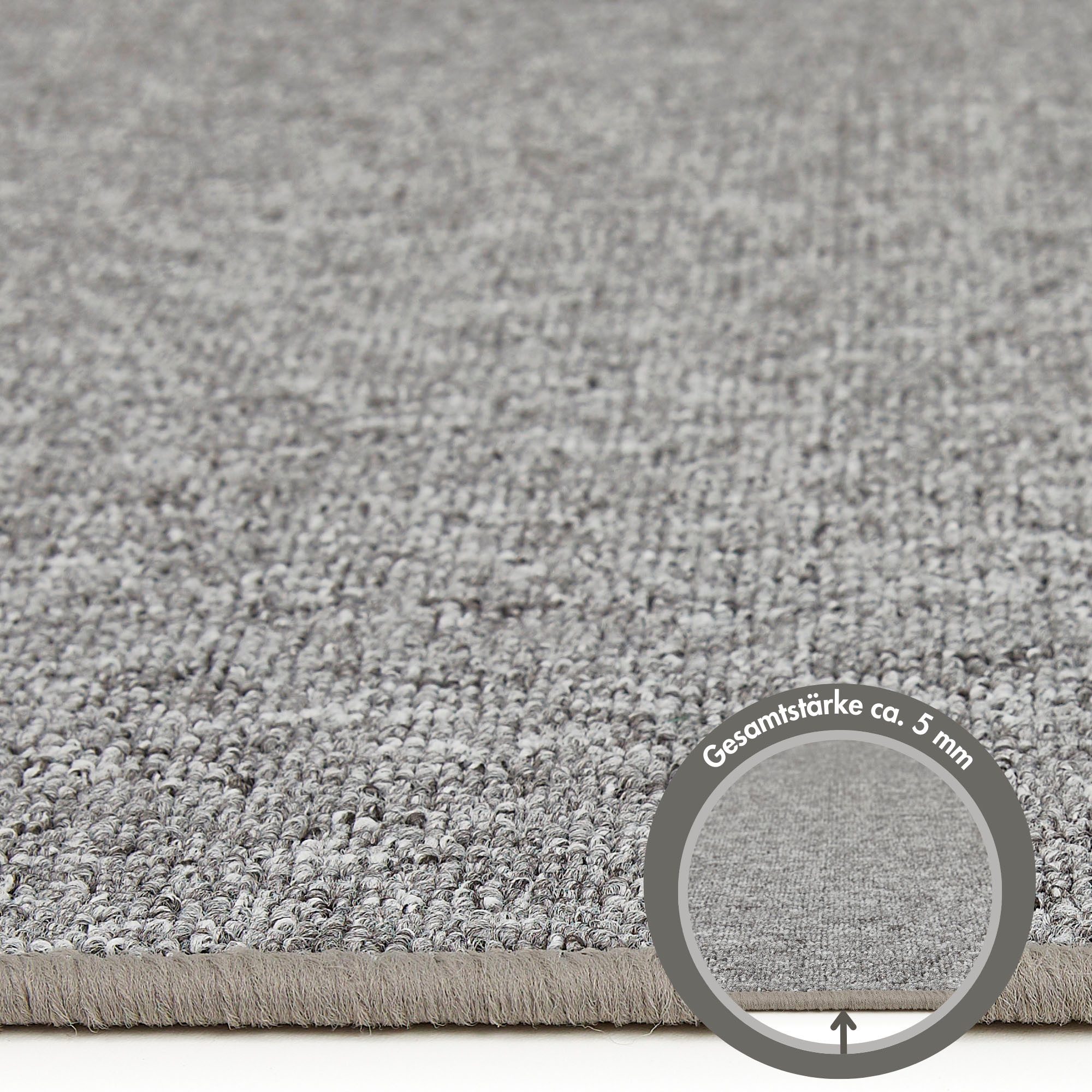 Andiamo Teppich Luton, Made in Germany, rechteckig, Höhe: 5 mm, melierte Optik, auch als Läufer, Wohnzimmer & Schlafzimmer