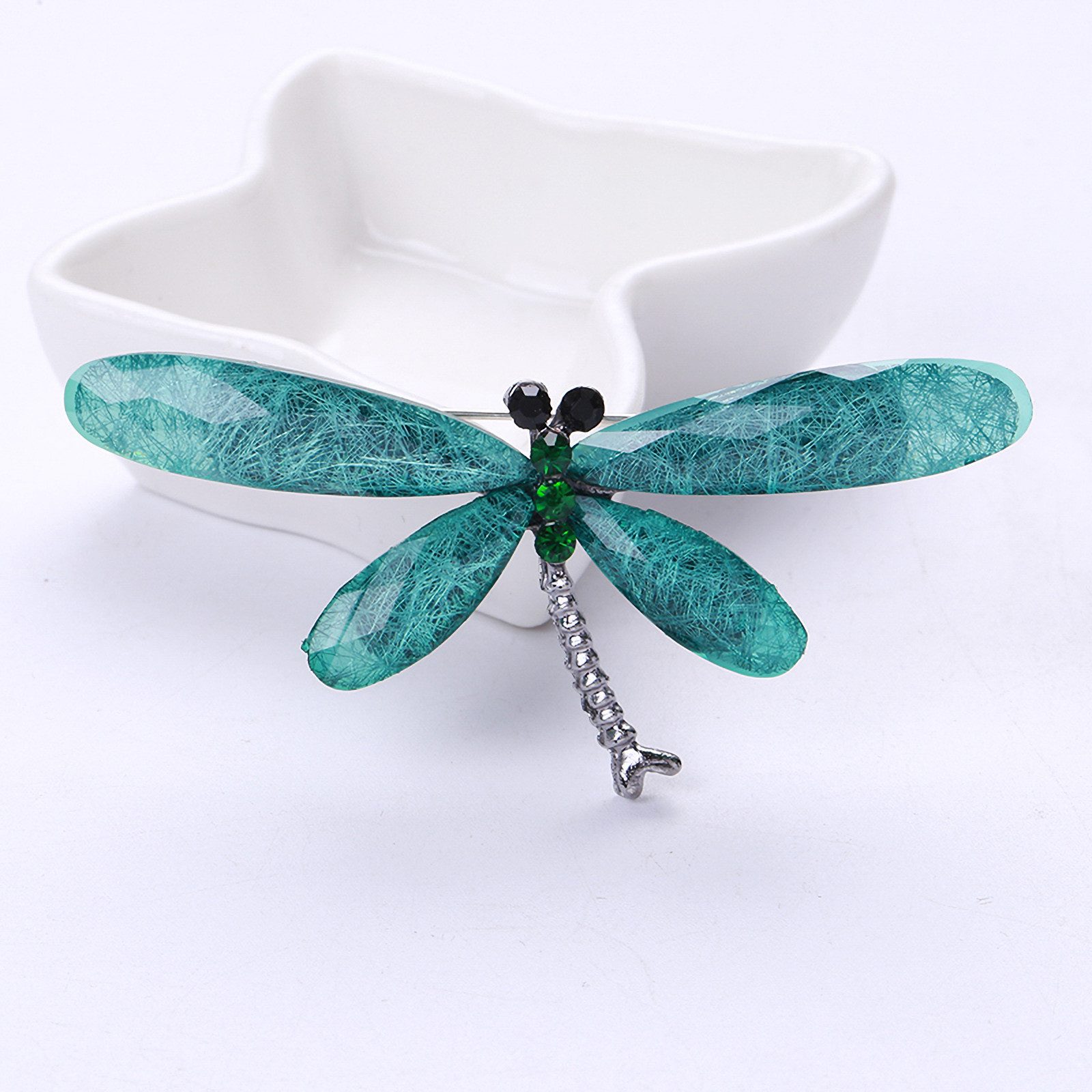 MayTree Brosche "Blaue Libelle" (Stück, 1-tlg), Metallbrosche in Form einer günstig online kaufen