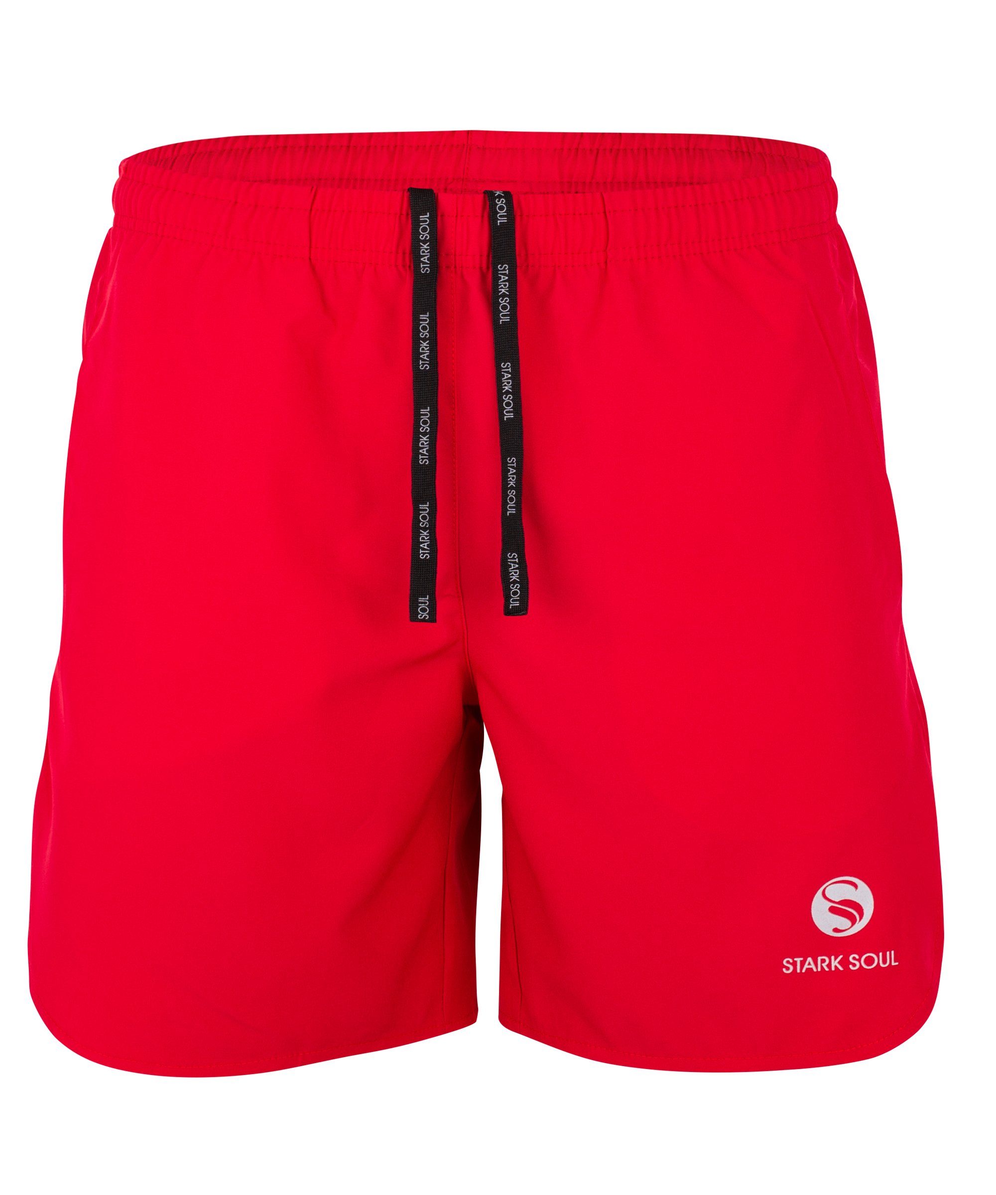 Stark Soul® Funktionshose kurze Sporthose aus Quick Dry Material - Schnelltrocknend Rot