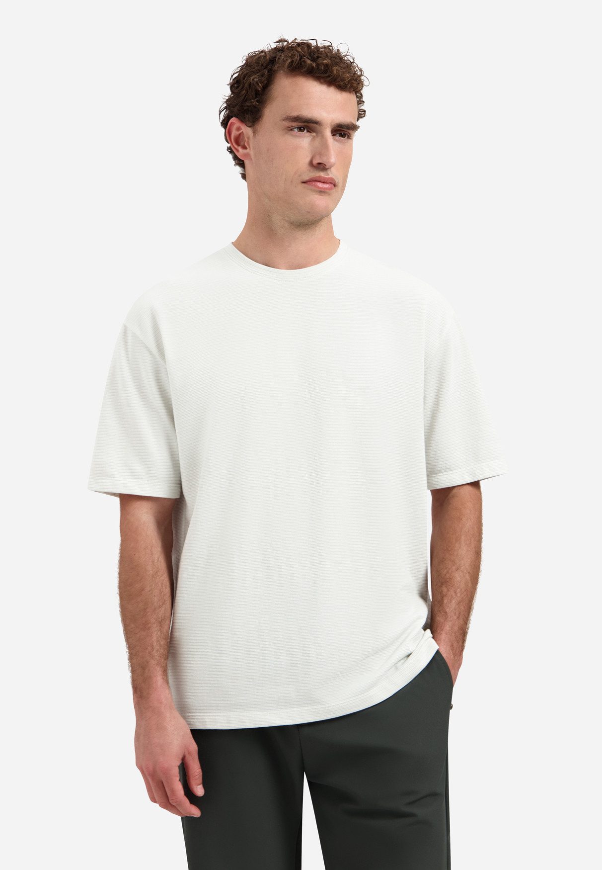 NO EXCESS Kurzarmshirt T-Shirt Crewneck