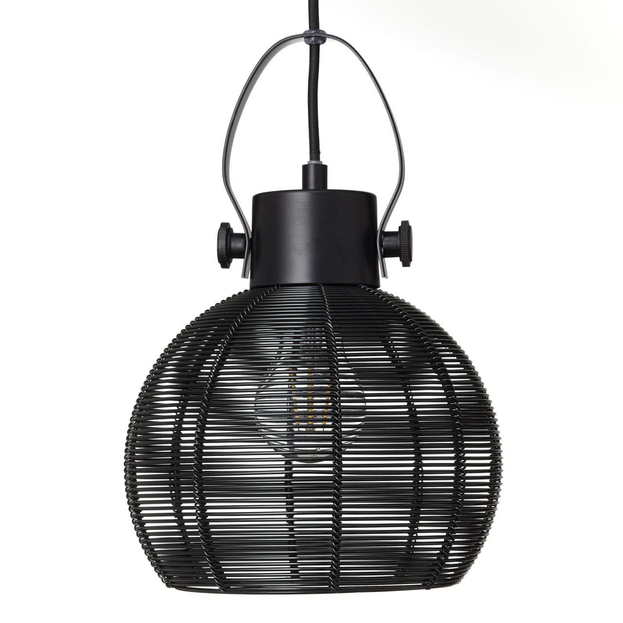 Sambo 60W, 3x Lampe A60, E27, Brilliant Rondell Sambo, Pendelleuchte 3flg Pendelleuchte g.f schwarz