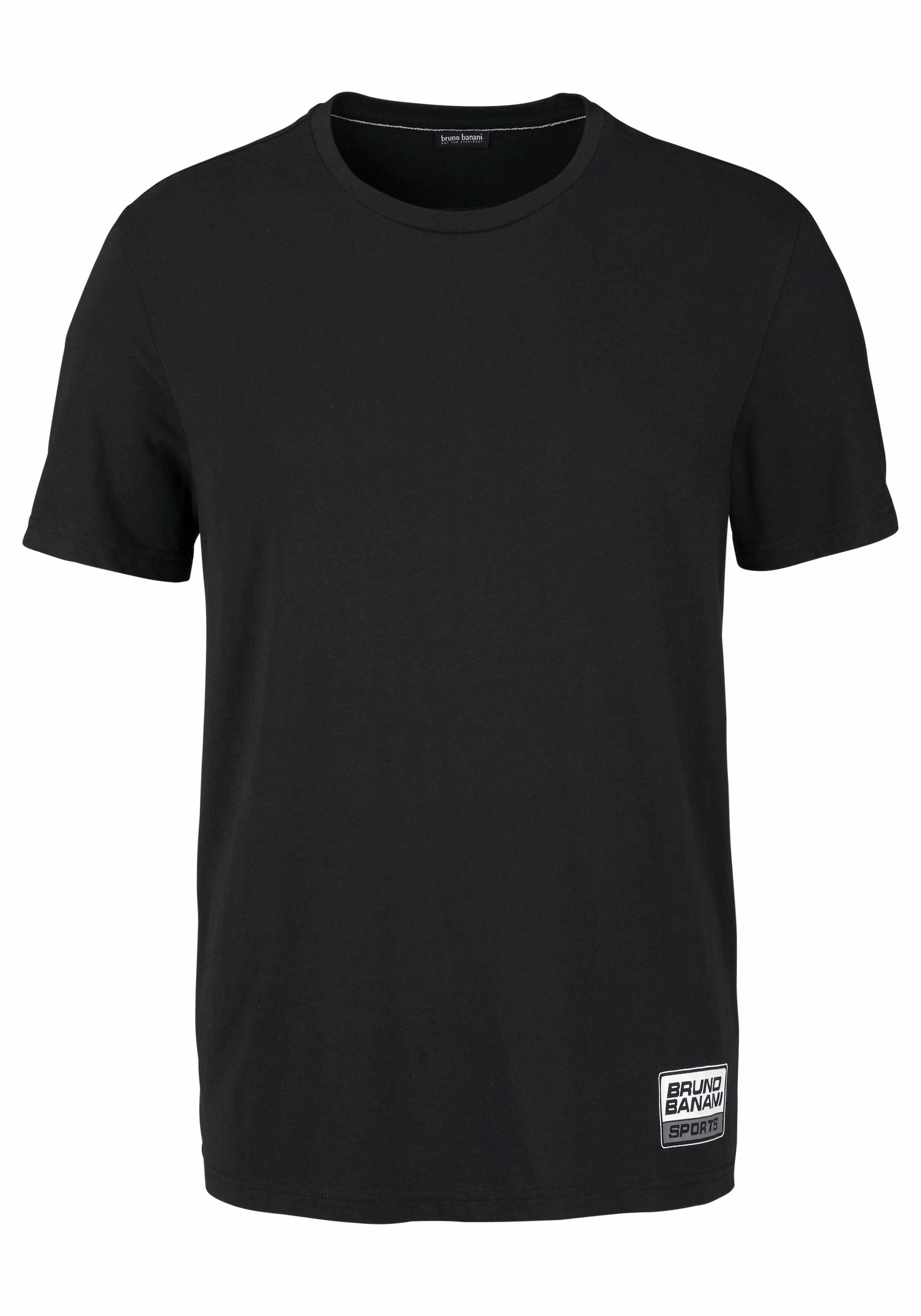 Bruno Banani T-Shirt (Spar-Set, 2er-Pack) Kurzarm, schmal geschnitten, aus Single Jersey