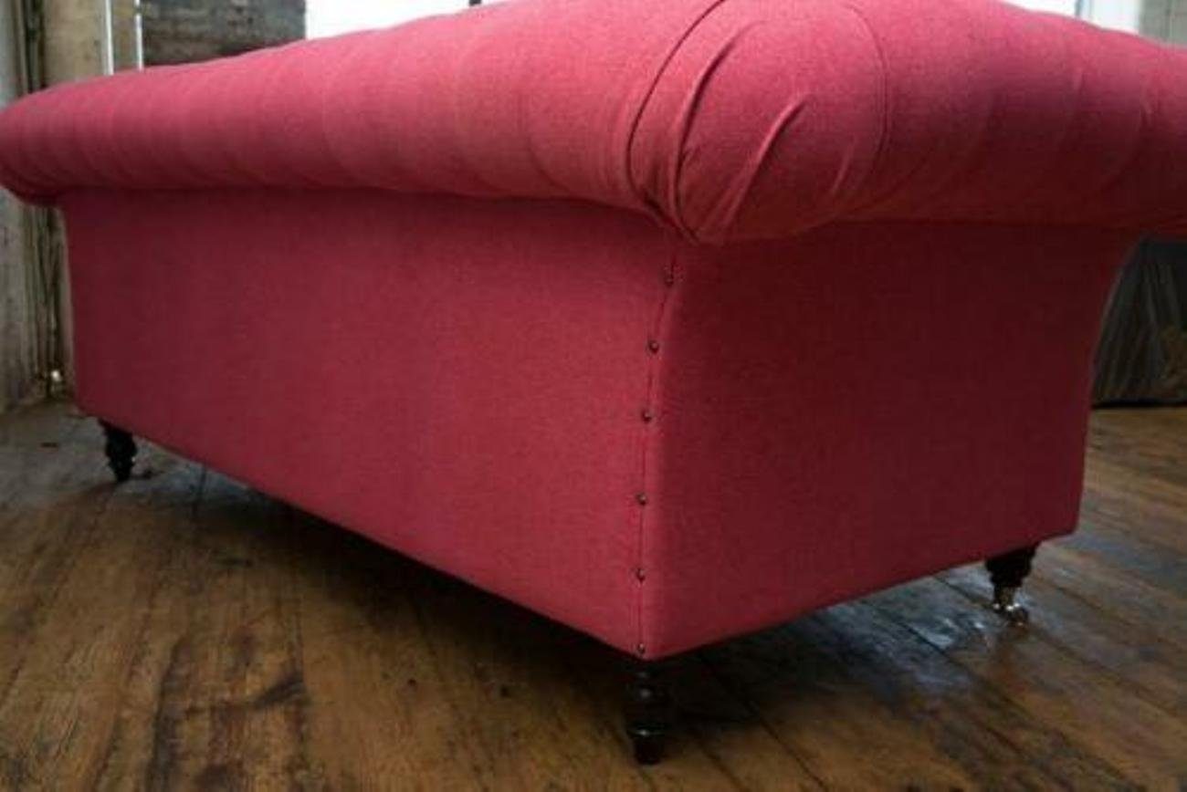 JVmoebel 3-Sitzer Pinke Sitzer Designer Europe Polster Made Couchen Couch Sofa XXL in Textil, 3 Sofas