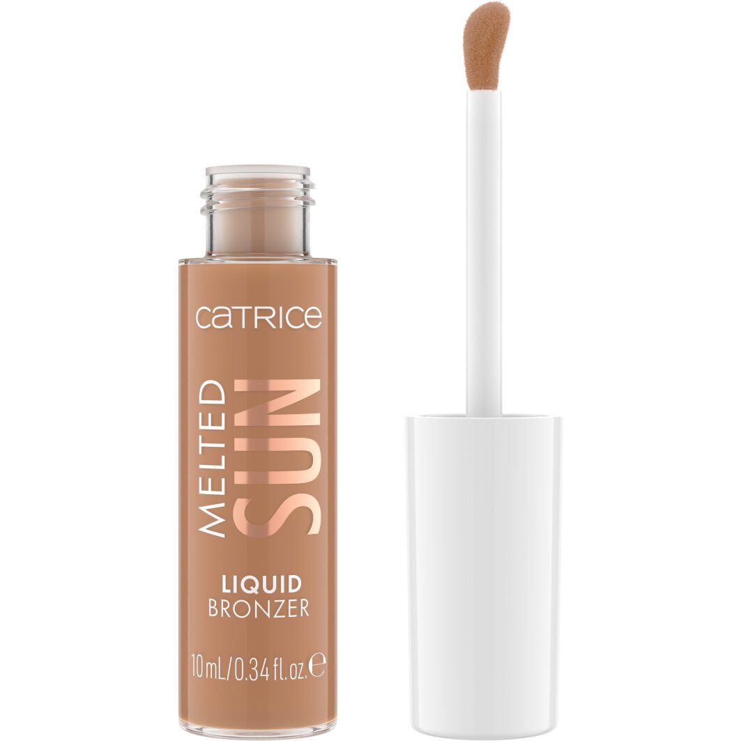 Catrice Bronzer-Puder Melted Sun Liquid Bronzer, 3-tlg., Cremige Textur, matt, aufbaubare Deckkraft, leicht verblendbar.