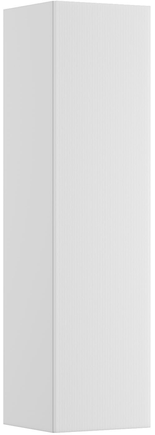 welltime Hängeschrank FLOW STRIPE rechts/links montierbar, Breite 35 cm, modernes Design Schrank mit 3 Einlegeböden, Push-to-open-Function