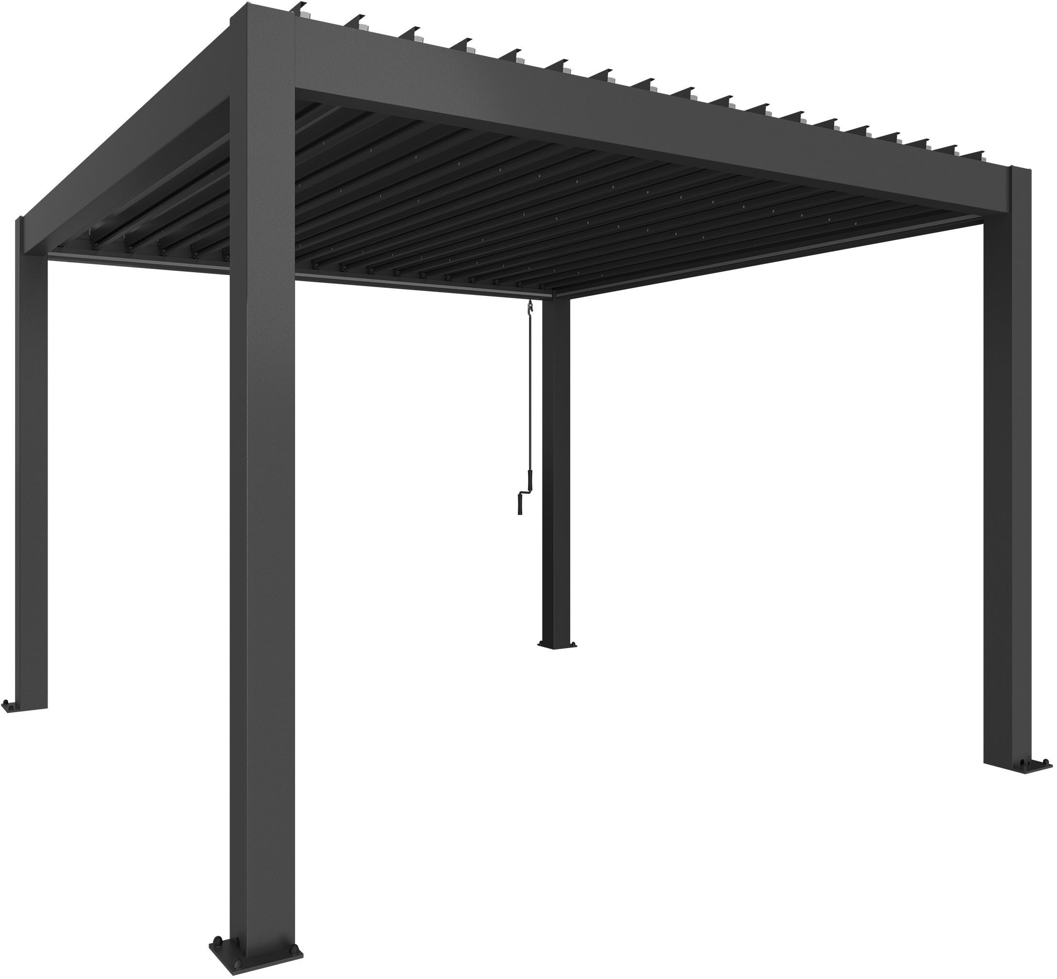 Biohort Pergola 3,5x3,5 m, verschiedene Farben, 367,5x367,5x264 cm, ausgezeichnet mit dem Red Dot Design Award