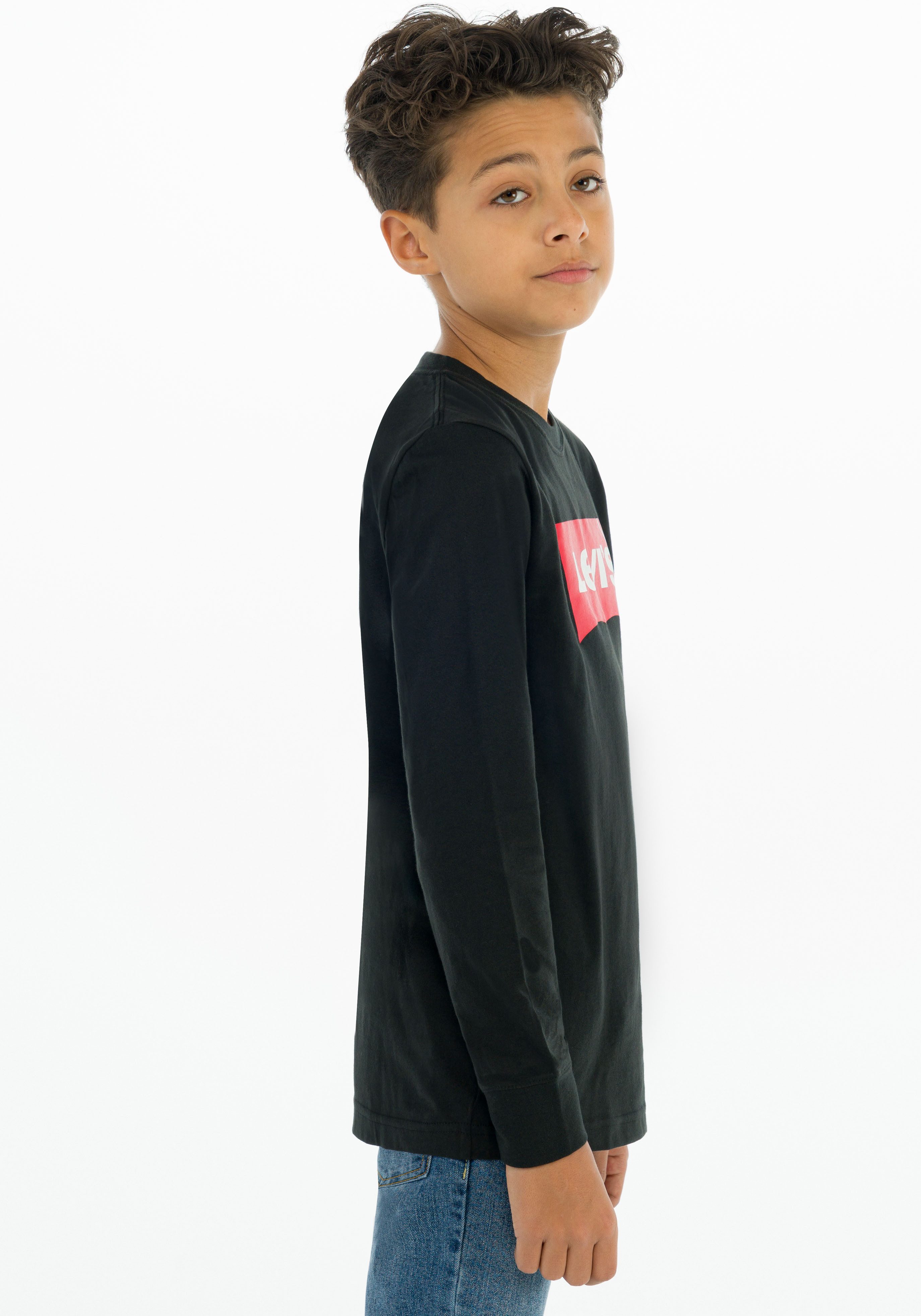 Levi's® Kids Langarmshirt L/S BATWING TEE mit Logo Print for BOYS – Bild 5 von 5