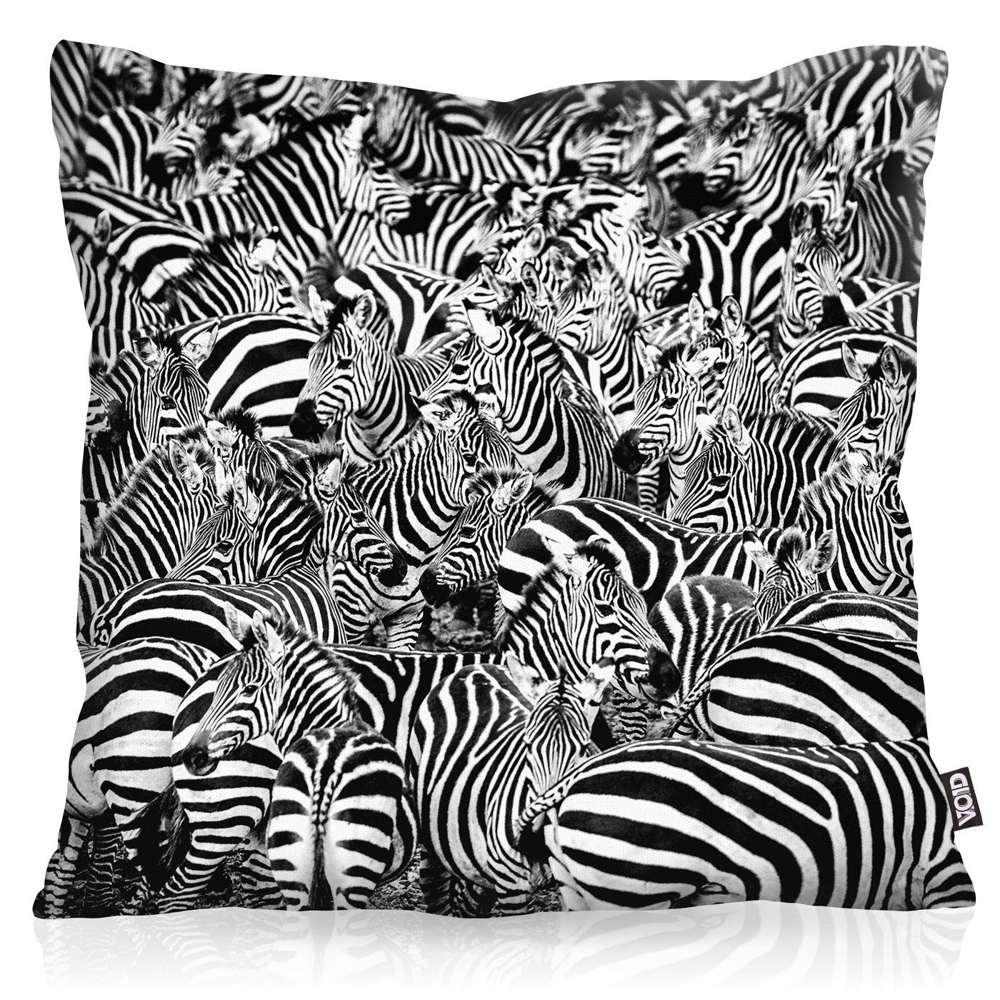 VOID Kissenbezug, Zebraherde Outdoor Indoor Zebra Savanne streifen