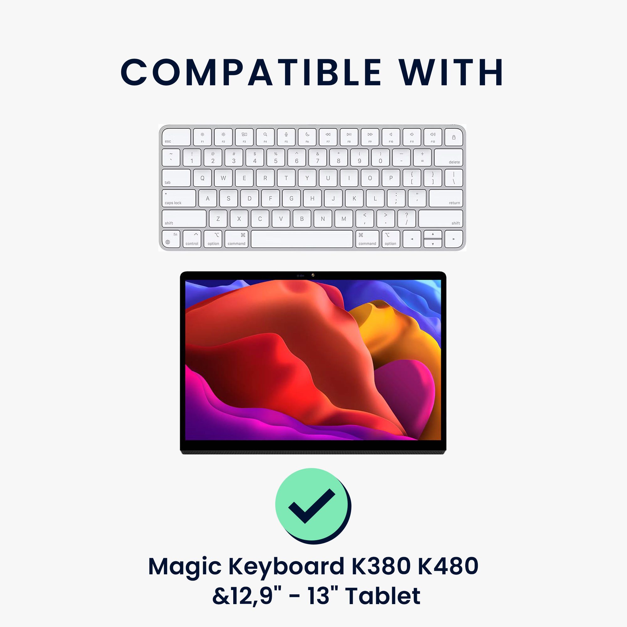 kwmobile Etui Tablet und Tastatur Tasche für Magic Keyboard K380 K480 & 12, günstig online kaufen