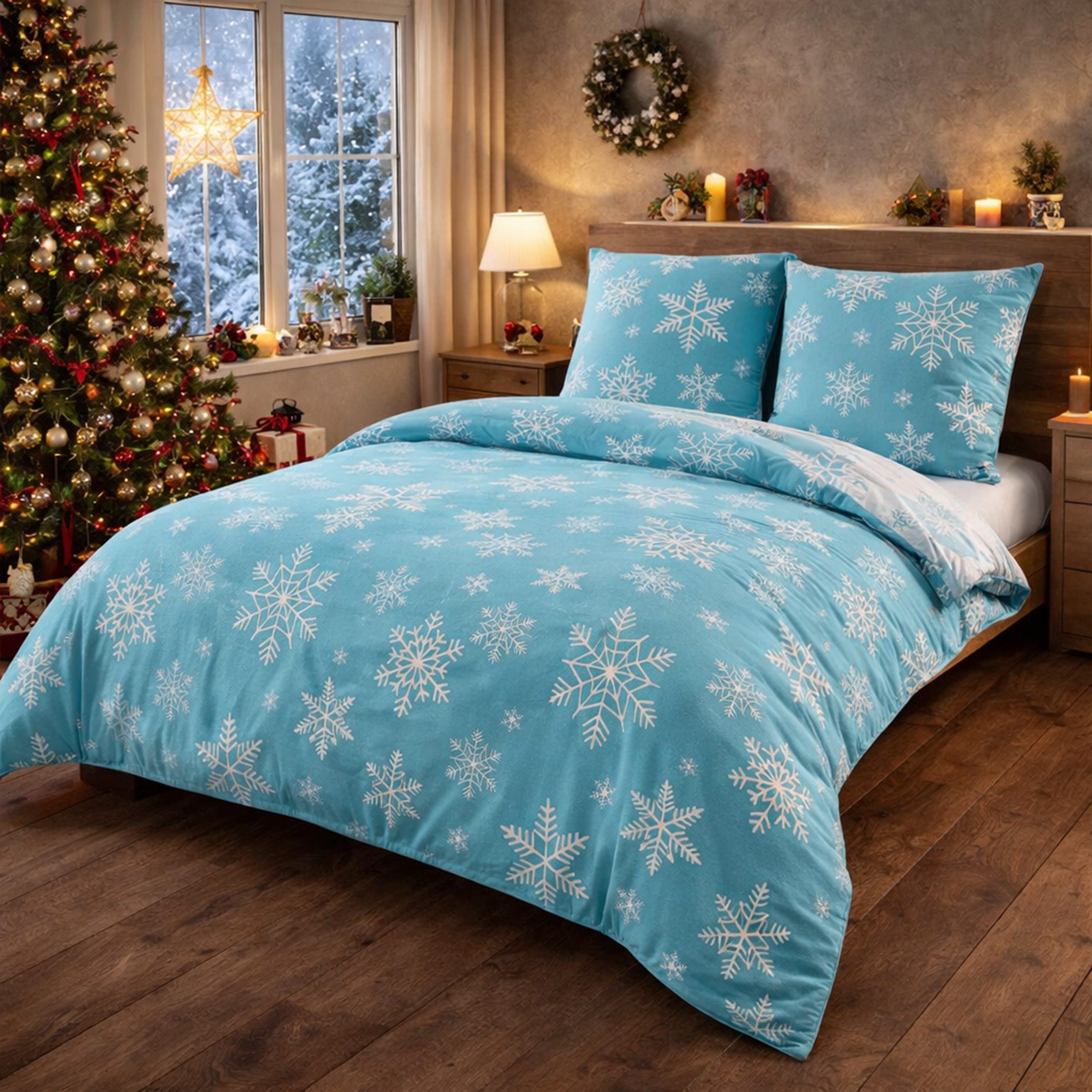 Buymax Bettwäsche, Biber, 2 teilig, 135x200 cm Flanell 100% Baumwolle Winterbettwäsche mit Reißverschluss