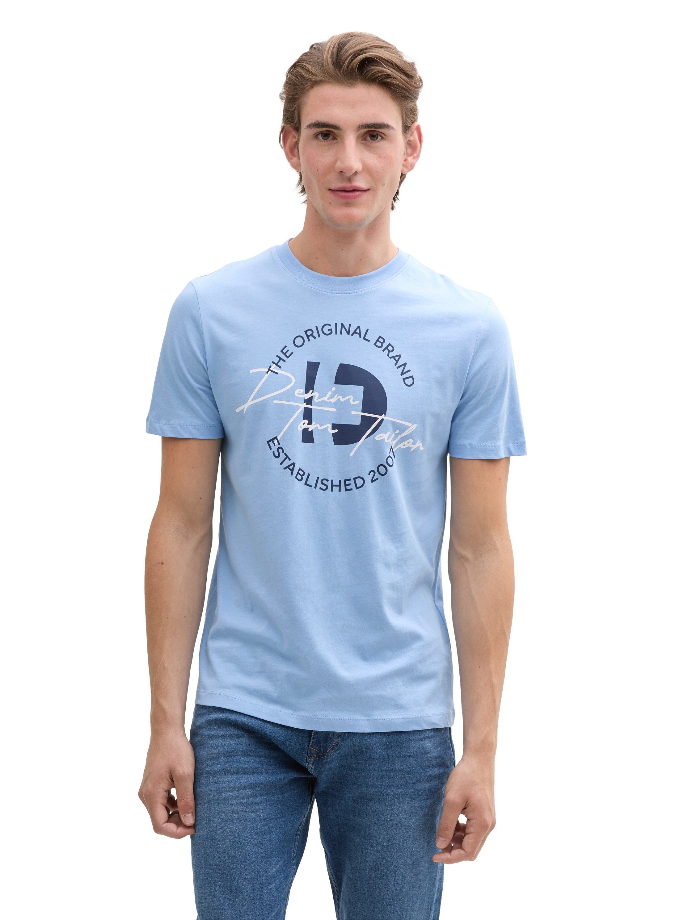 TOM TAILOR Denim T-Shirt mit Frontprint günstig online kaufen