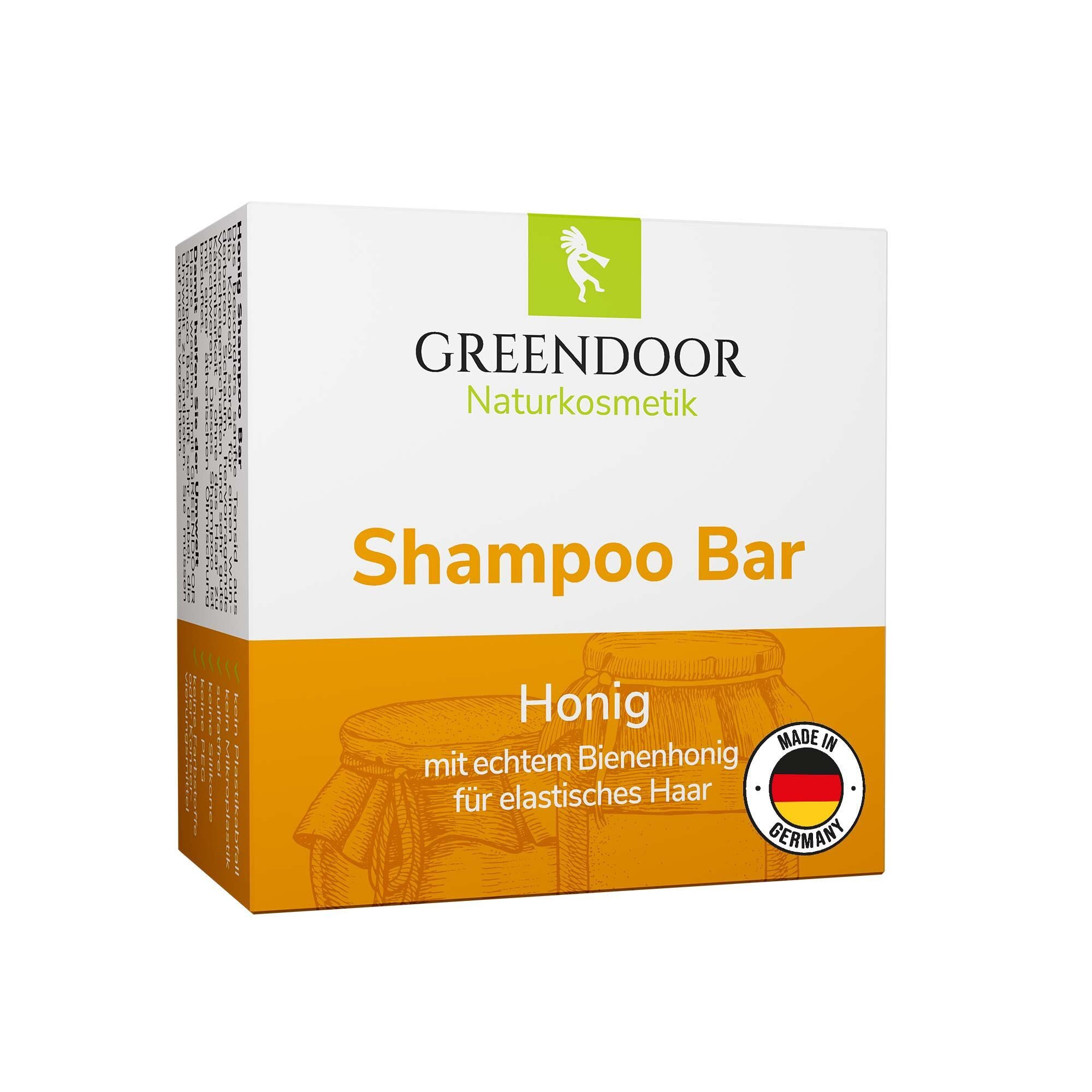 GREENDOOR Festes Haarshampoo Shampoo Bar Honig